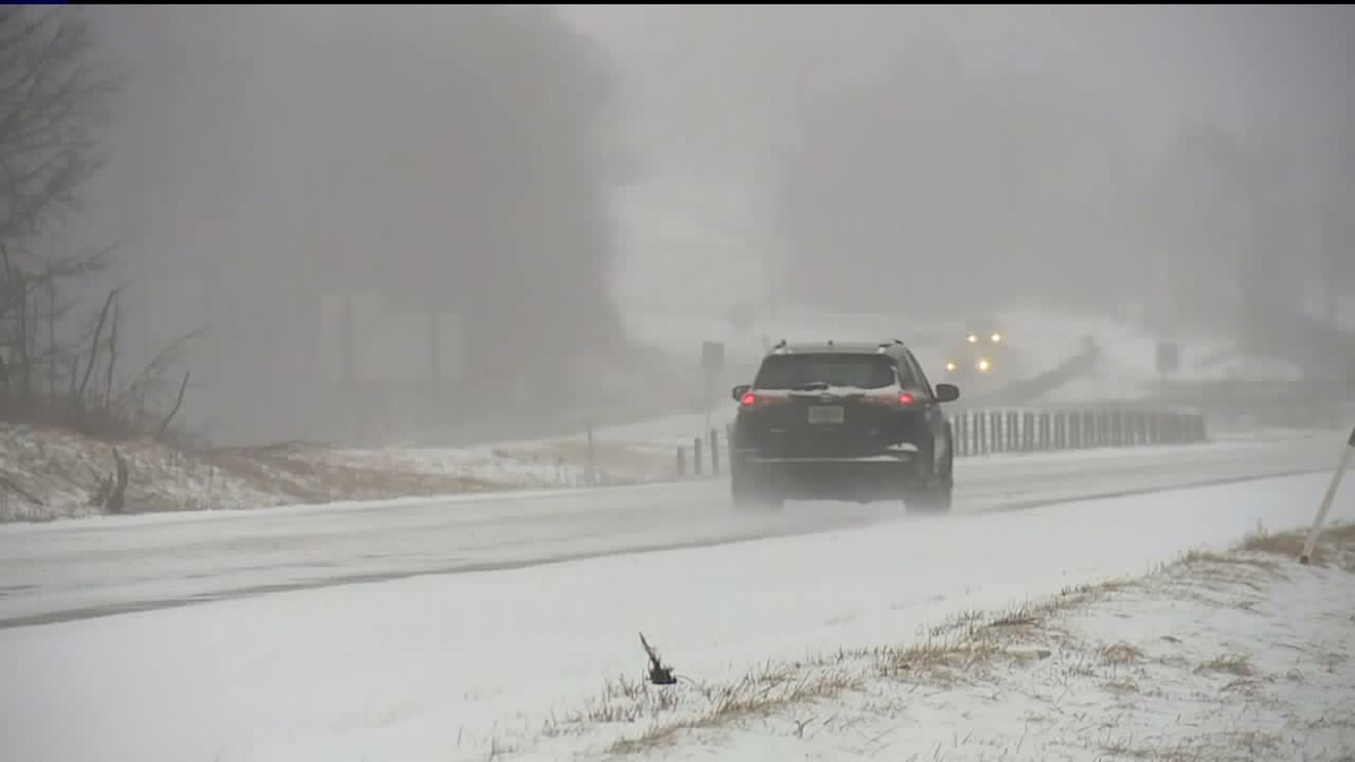 Winter Weather Creates Messy Commute in the Poconos