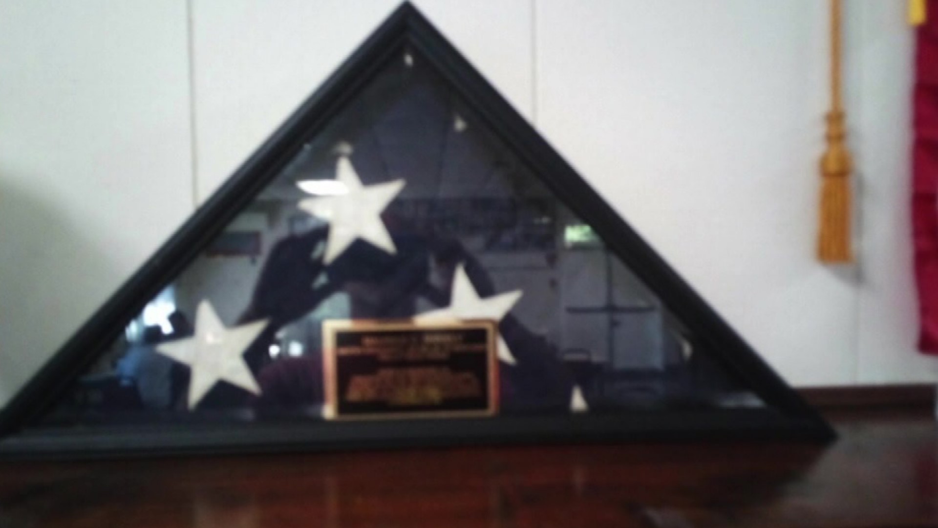 A flag that belonged to the veteran was found in a Goodwill store near Harrisburg.