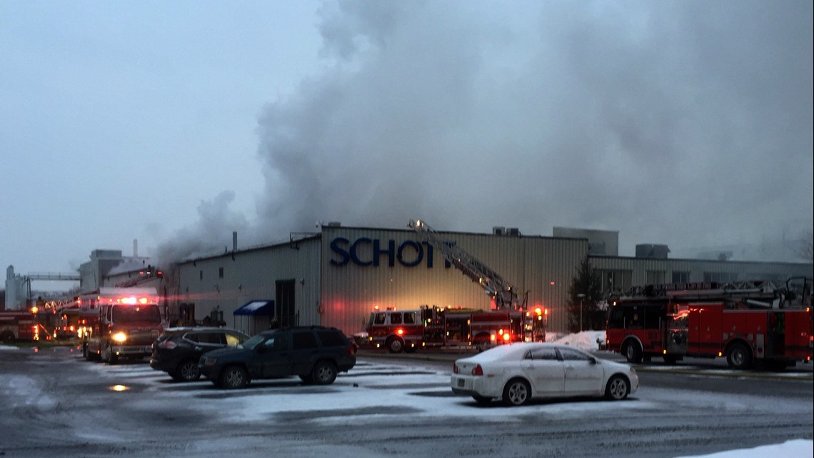 Fire Hits Schott Glass Facility in Duryea