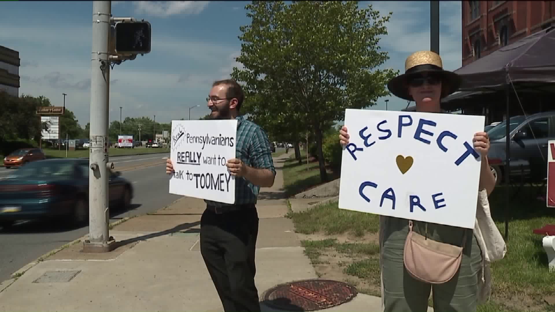 Healthcare Protest in Wilkes-Barre