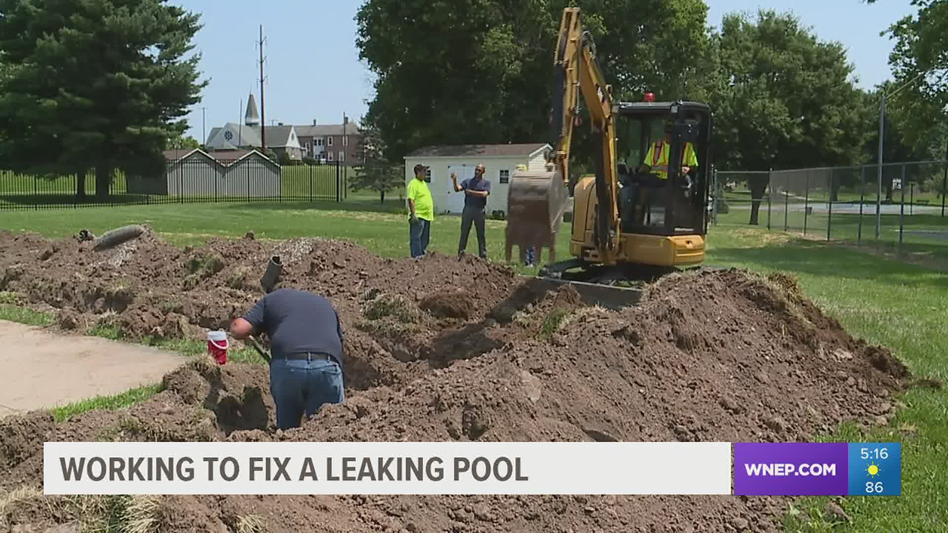 More than 1 million gallons of water was wasted in 2019 because of the leak at Memorial Pool.