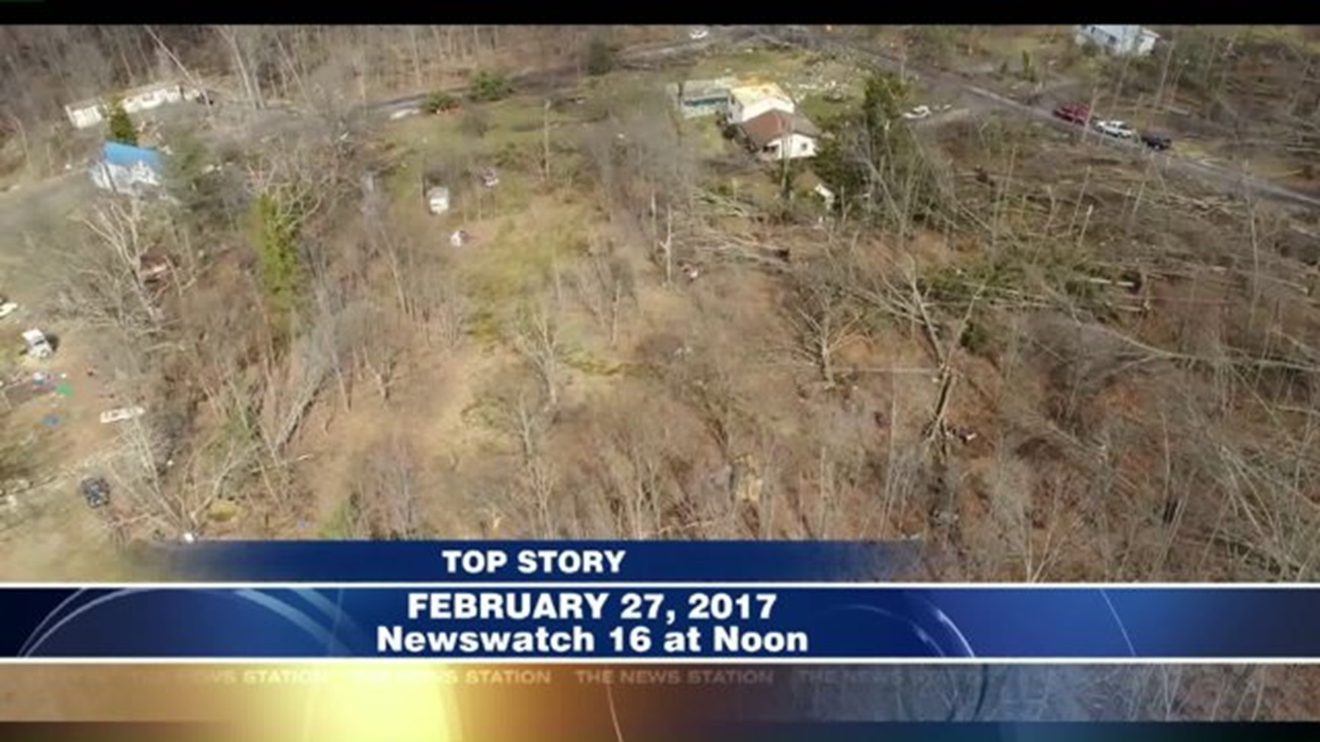 Path of Destruction from Tornado in Lackawanna, Luzerne Counties
