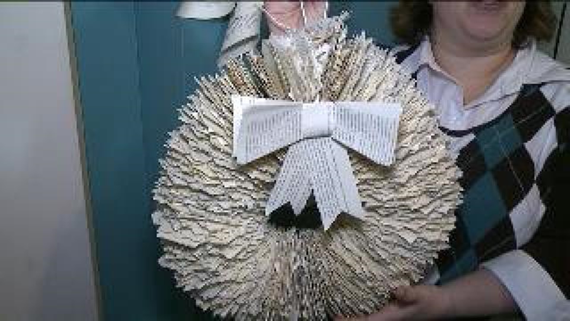 Power To Save: Old Books Become New Wreaths