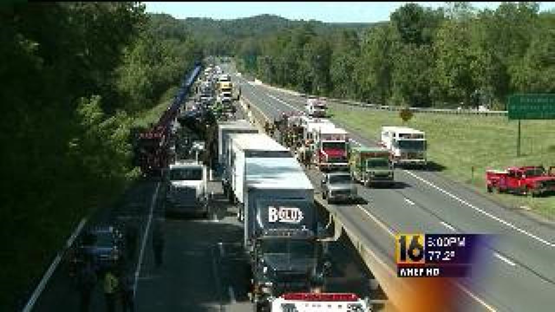Traffic Snarled, Drivers Delayed By I-80 Rig Crash