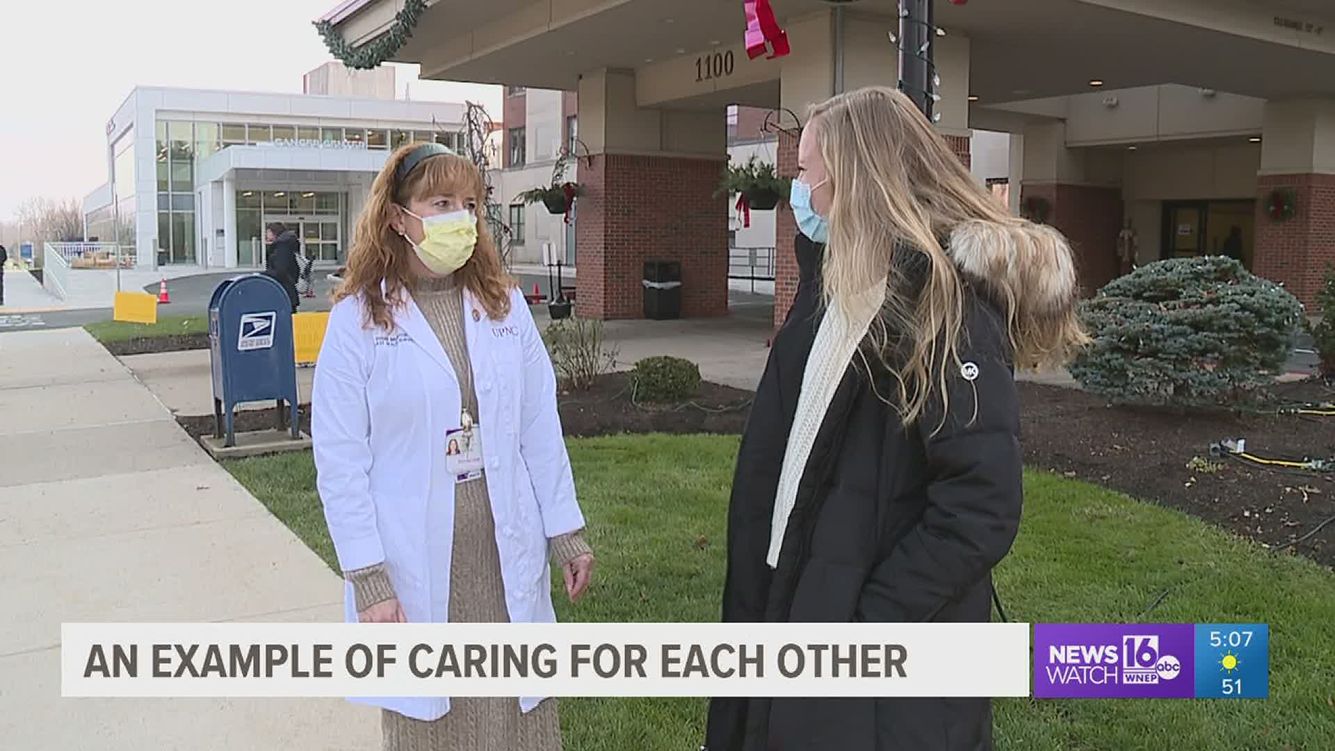 Samantha Branton, a college student from Lycoming County is making a social sacrifice so her mom can keep working at the hospital.