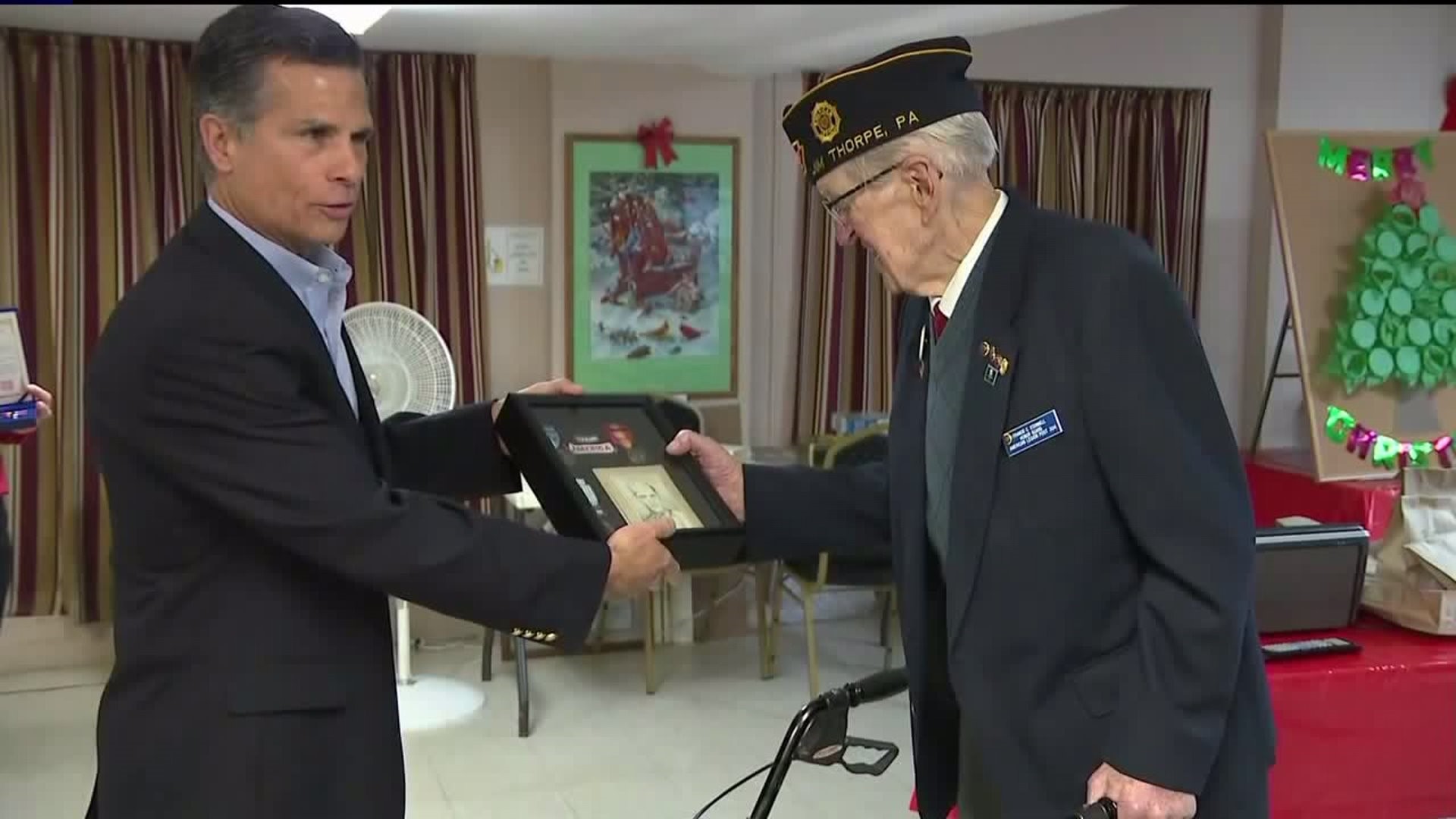 Korean War Veteran Gifted Medals in Carbon County