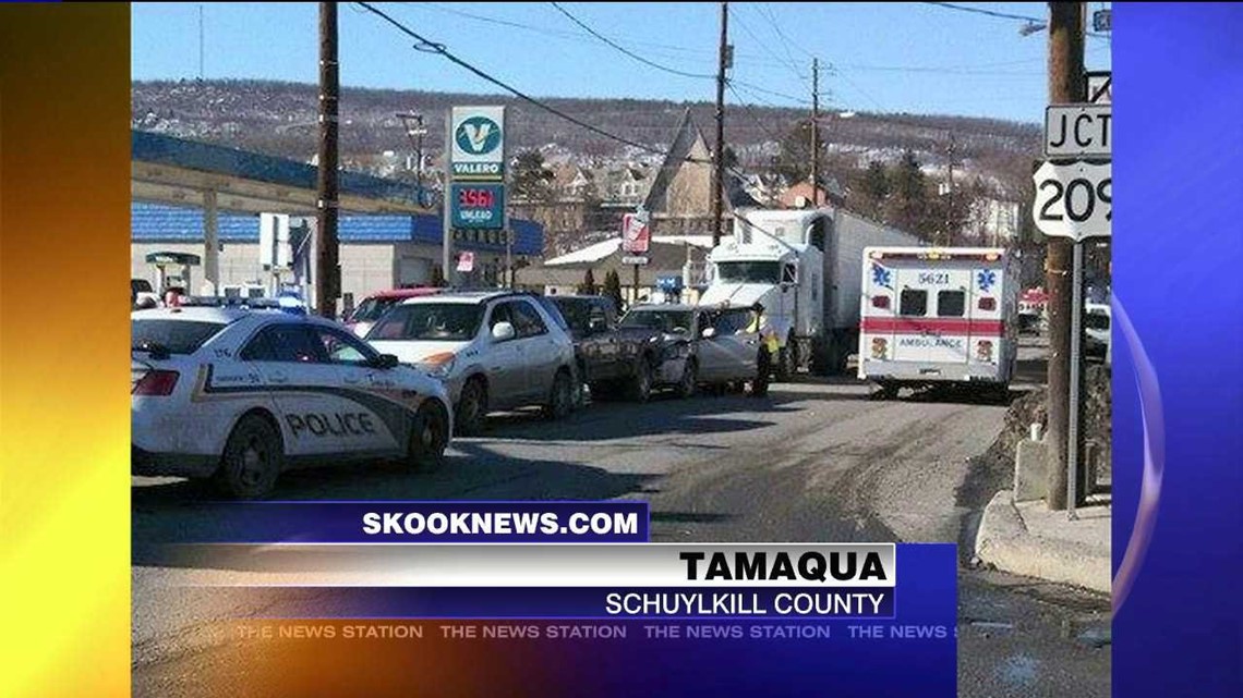 Police Investigate Chain Reaction Crash in Tamaqua