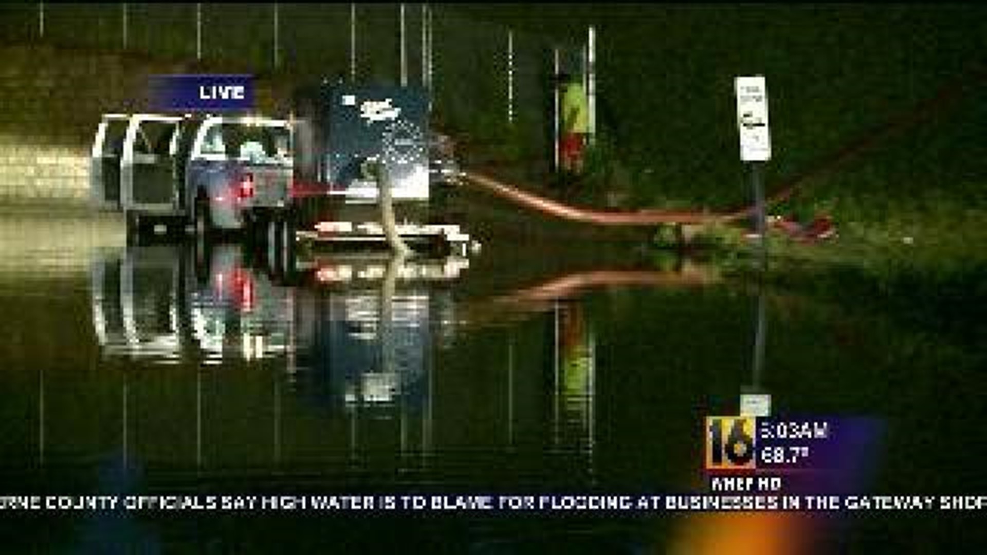 Flash Flooding Causes Evacuations, Flood Gates Closed