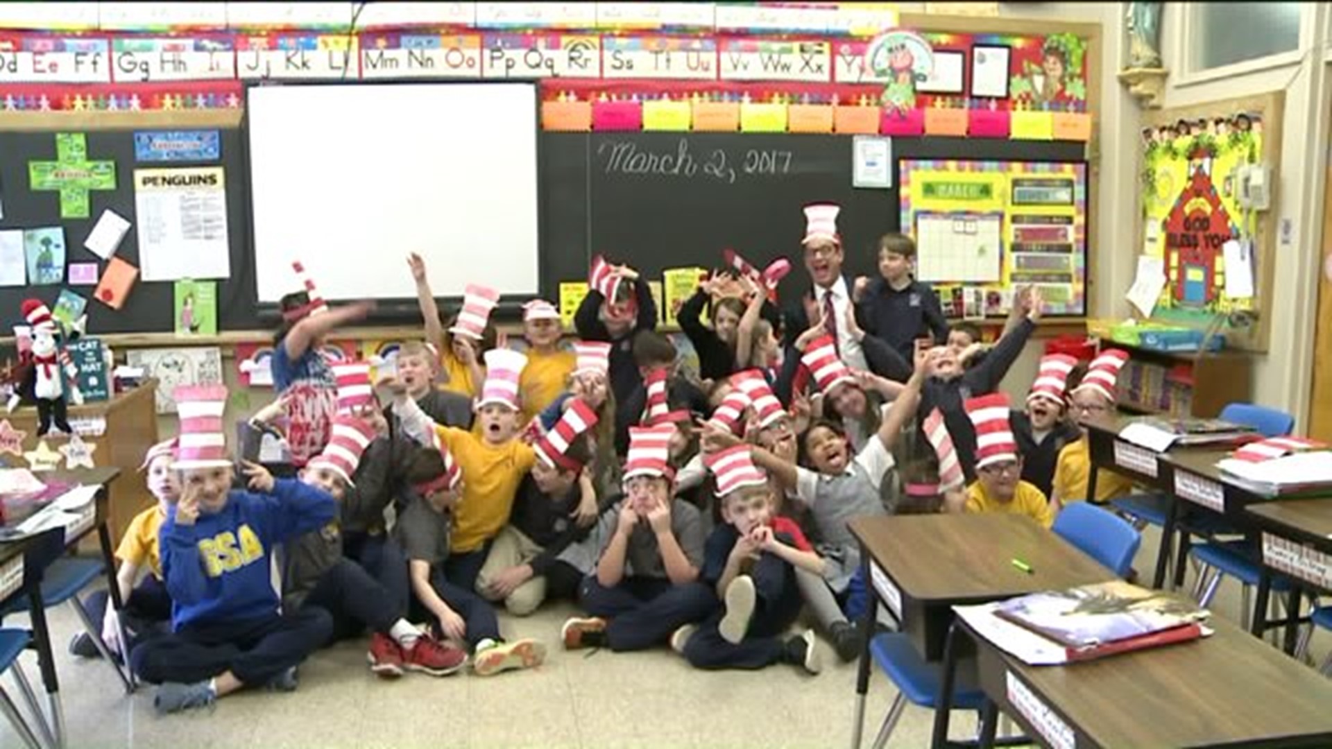 WNEP Participates in Read Across America Day: Scott and Sharla