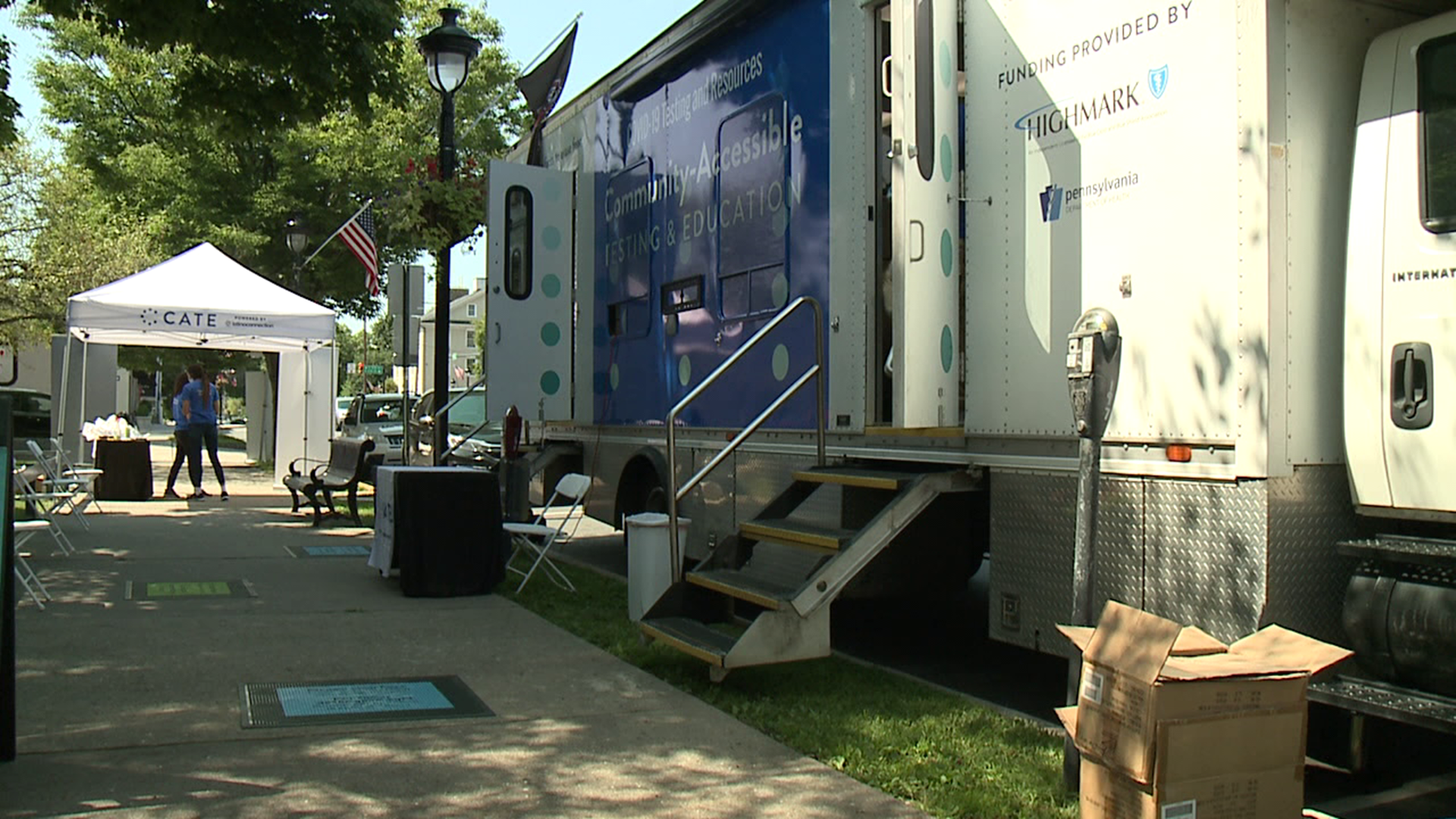 The vehicle provides coronavirus testing and education to minorities and underserved communities.