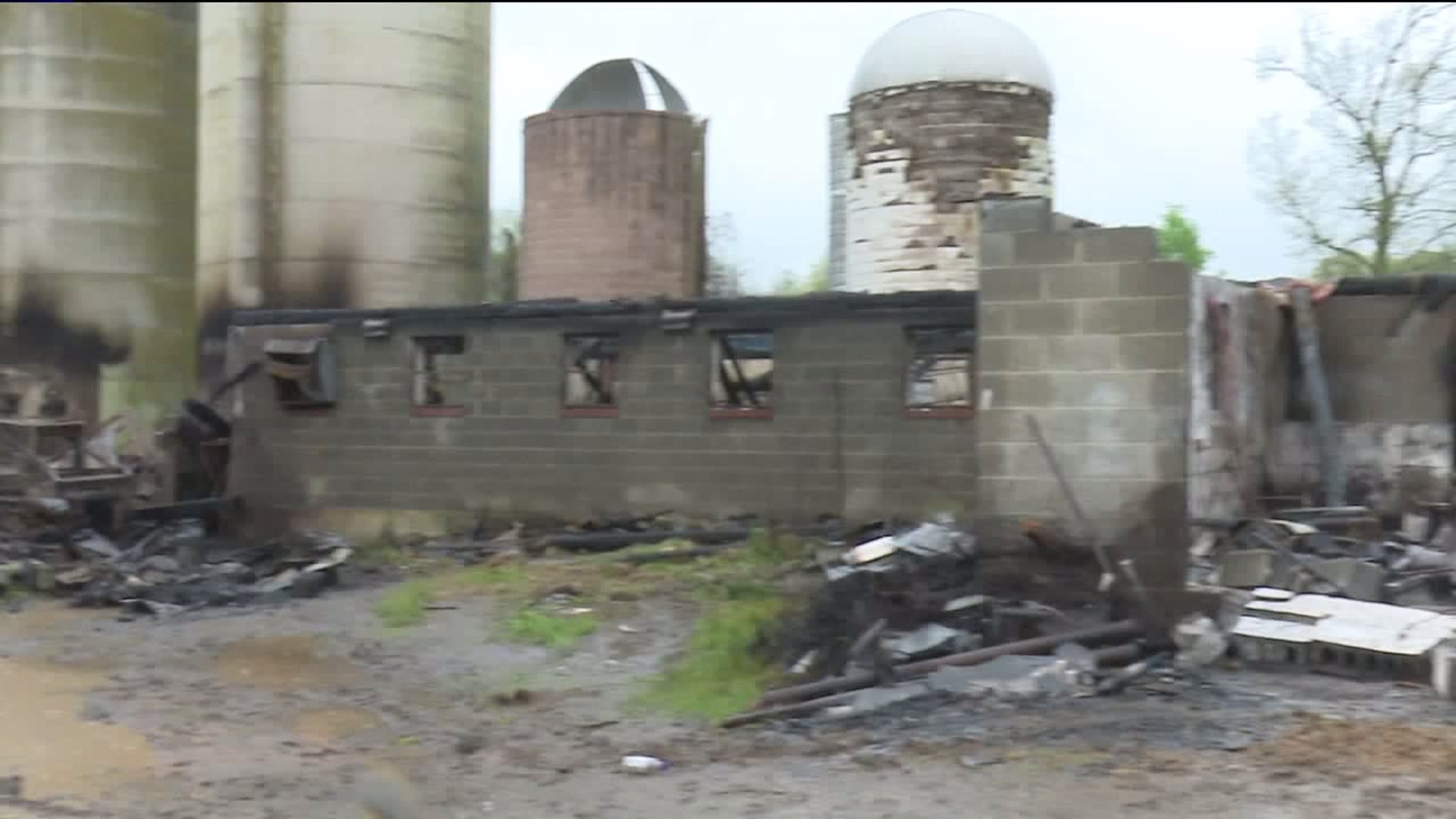 Flames Destroy Family’s Barn in Monroe County
