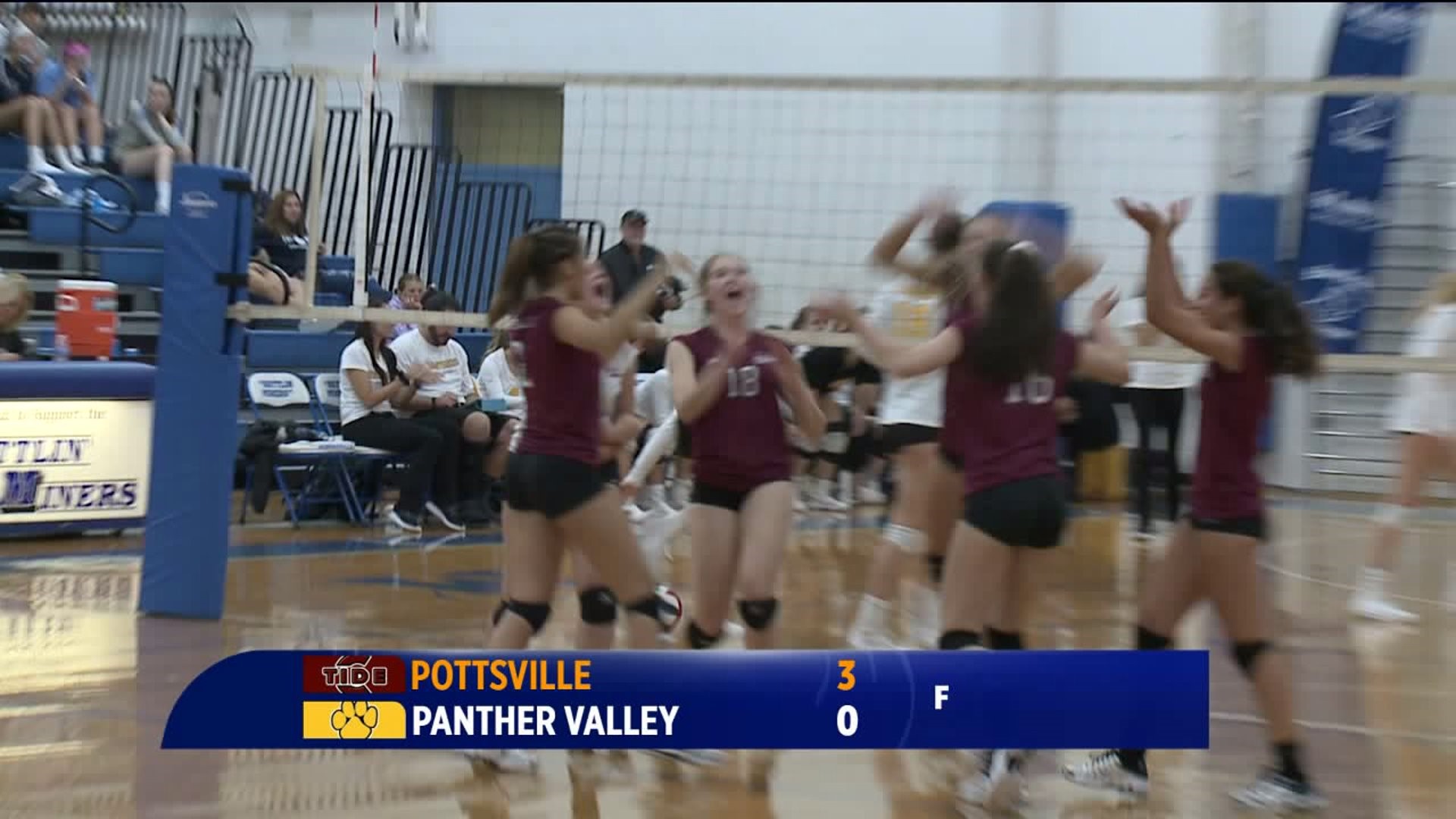 Pottsville vs Panther Valley girls volleyball