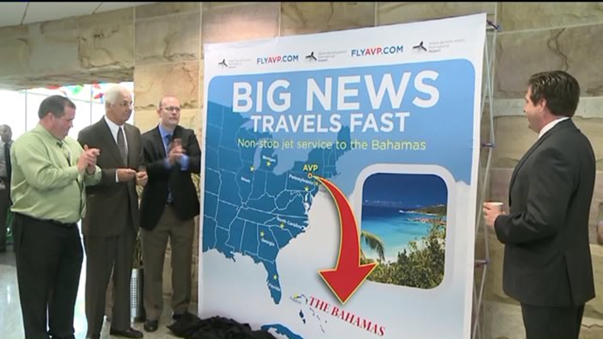Direct Flight to Bahamas Planned from W-B/Scranton Airport