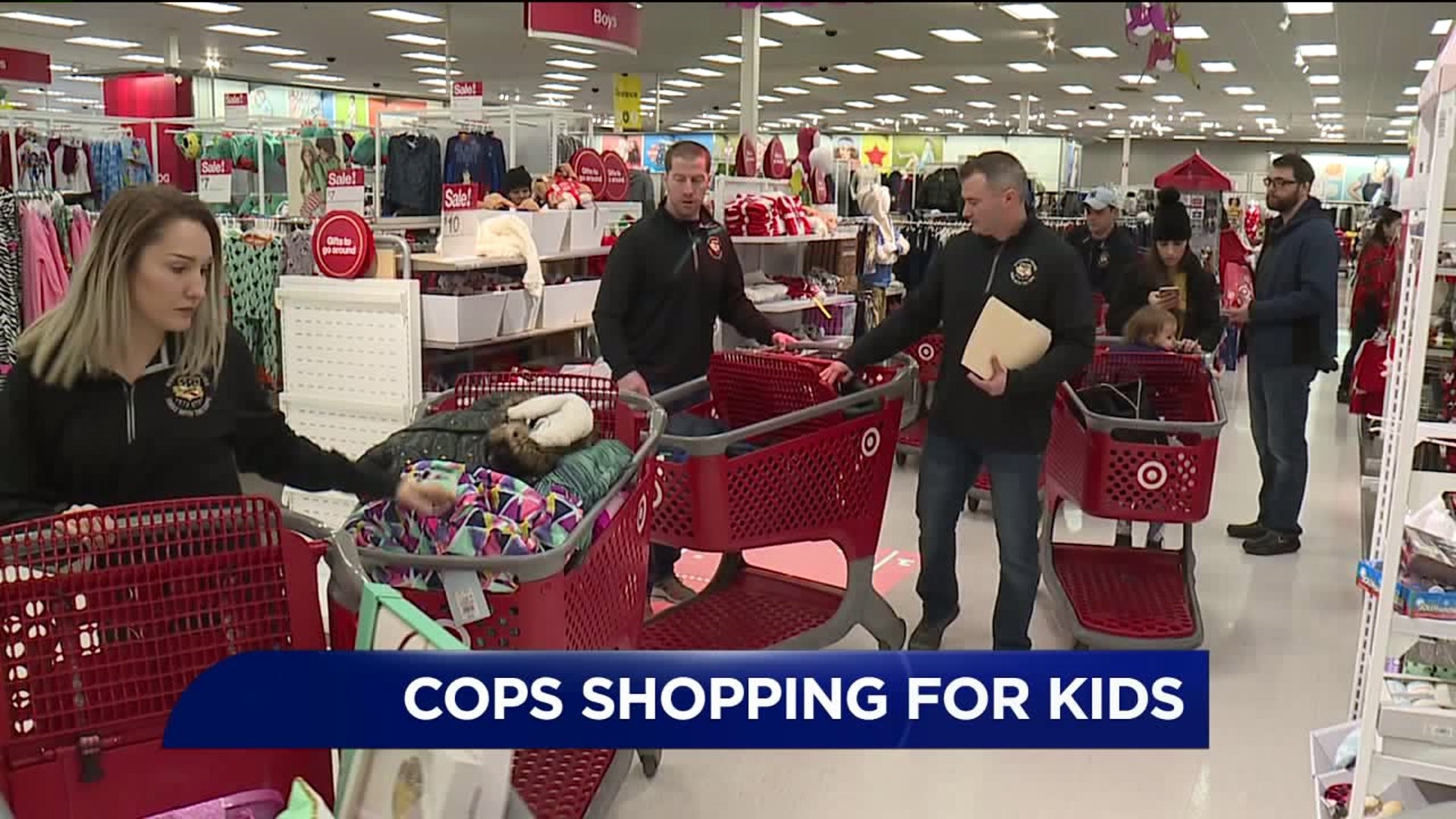 Dunmore Cops Shopping for Kids
