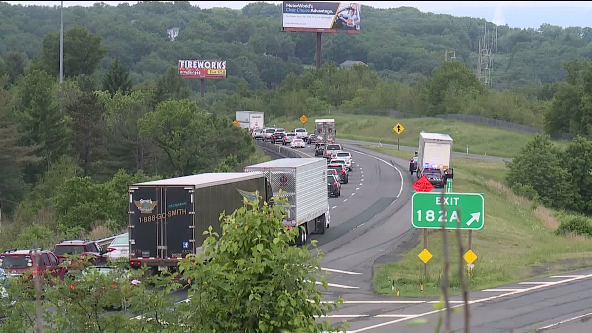 Sign Work Slows I-81 Traffic in Lackawanna County | wnep.com