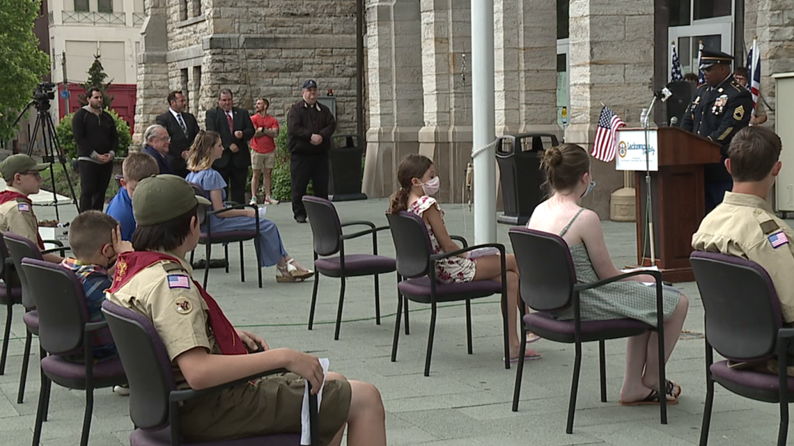 Tribute to Old Glory in Scranton