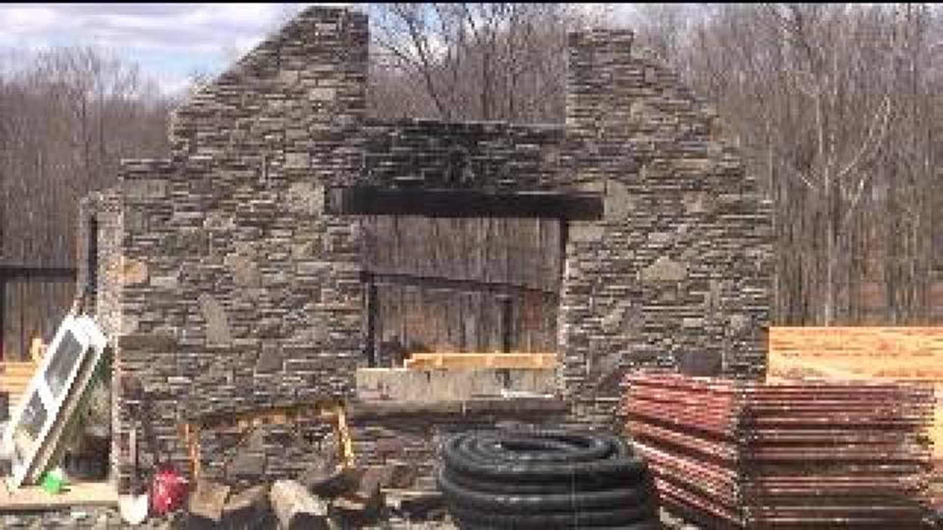 Family\'s Home Being Rebuilt From The Ashes