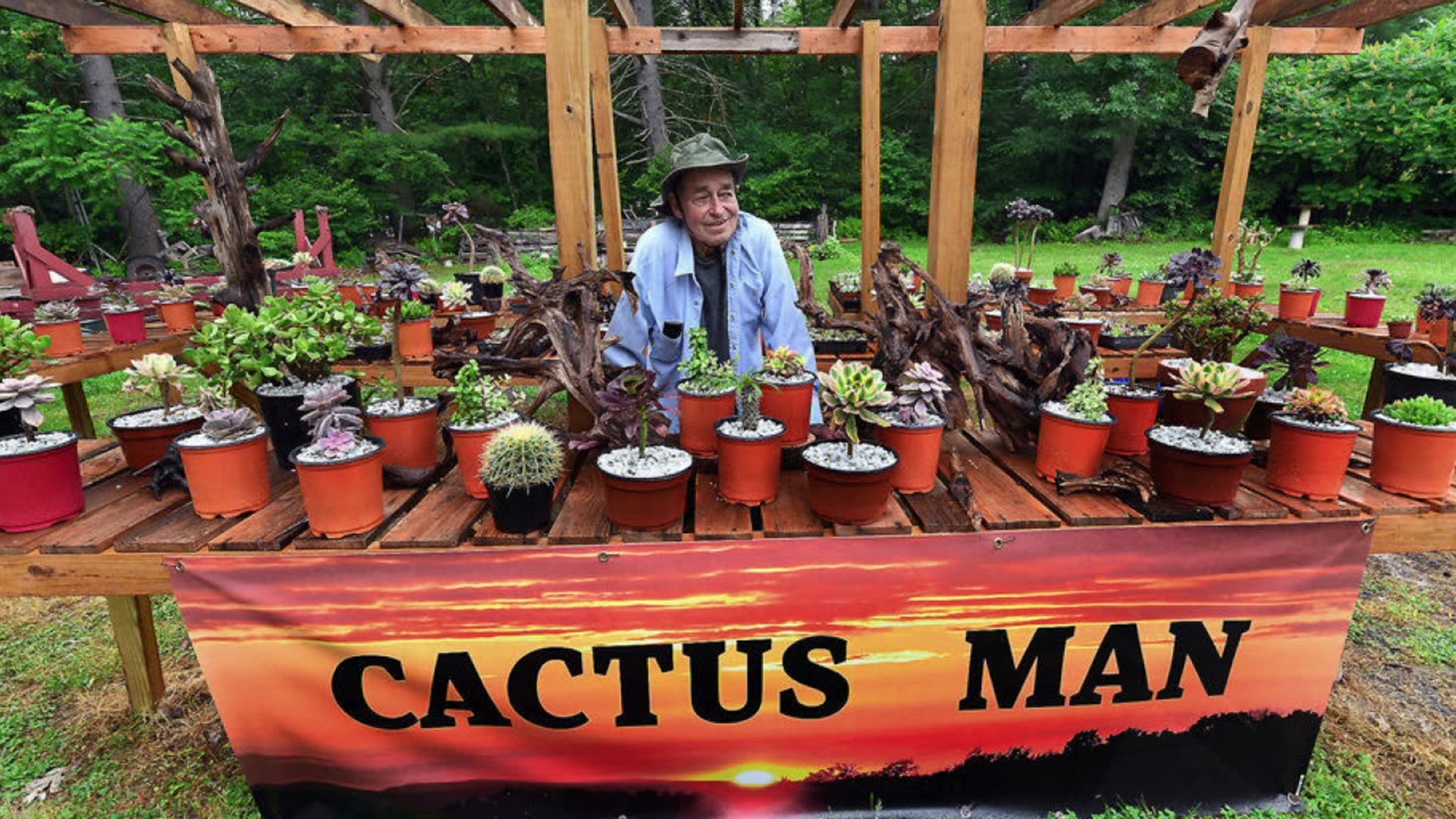 We were too late to meet The Cactus Man but his memory lives on in Wayne County.