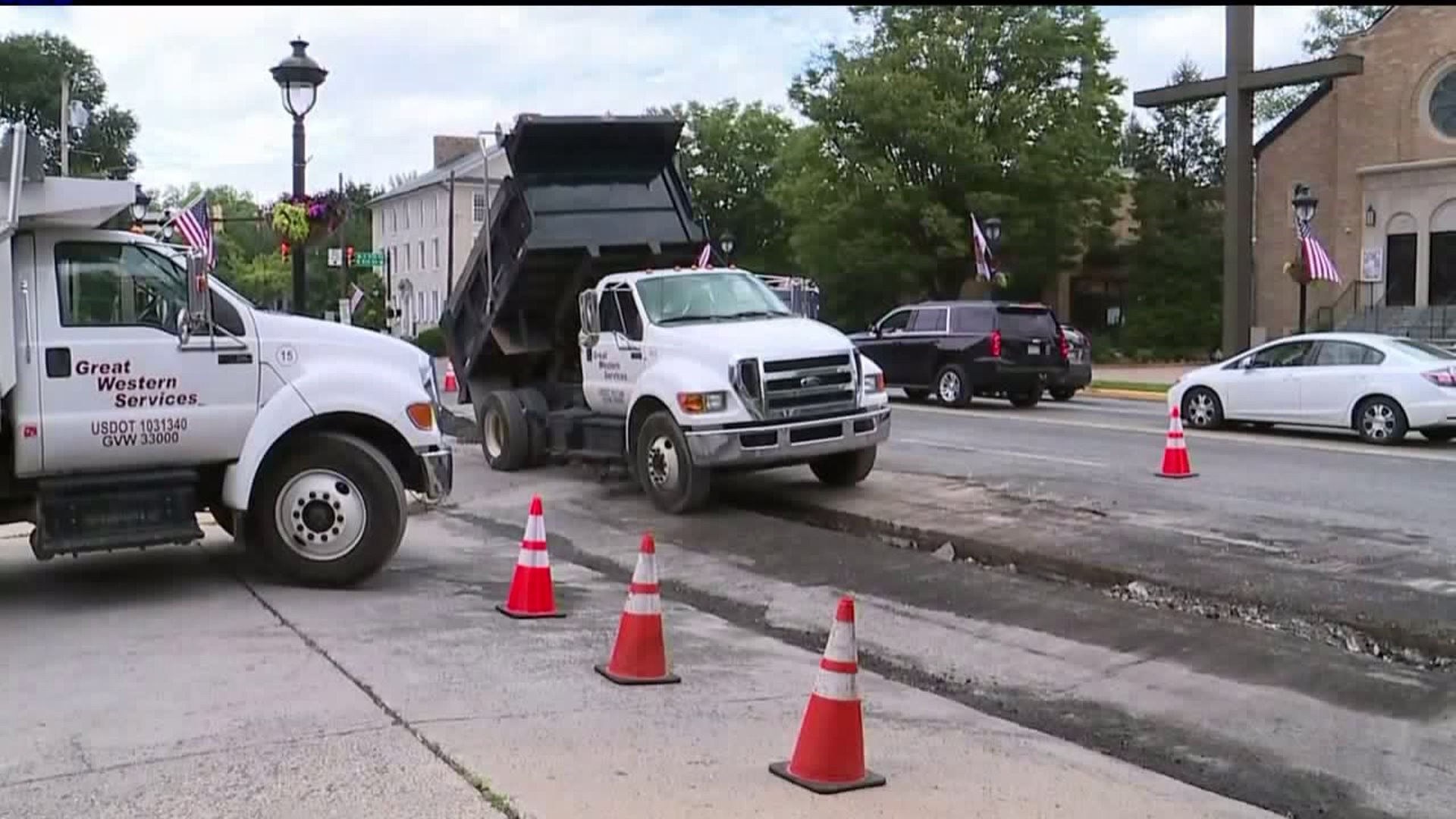 Paving Project in Stroudsburg Slows Traffic