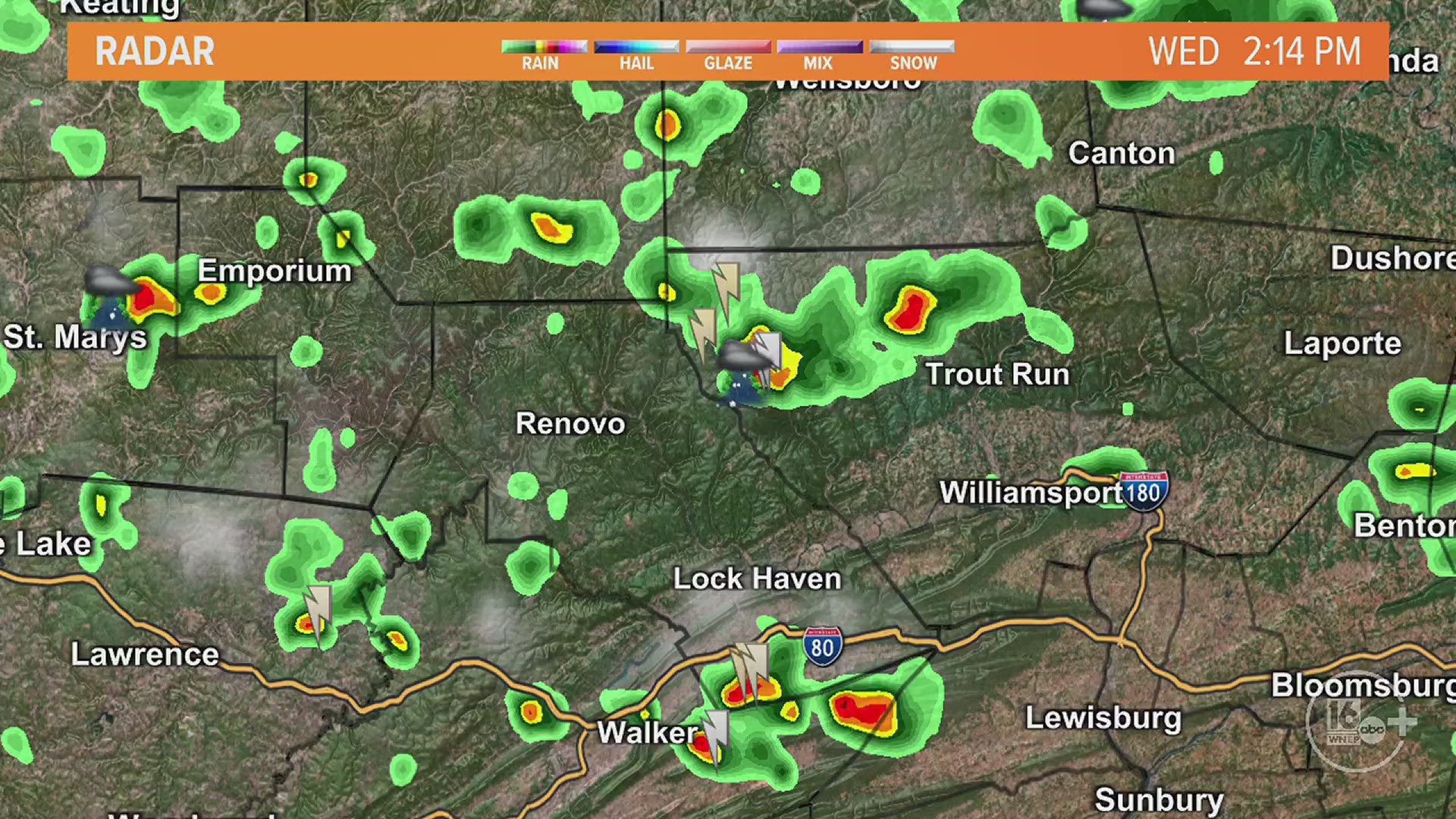 Chief Meteorologist Kurt Aaron provides a live update on the heat and storms moving throughout northeastern and central Pennsylvania.