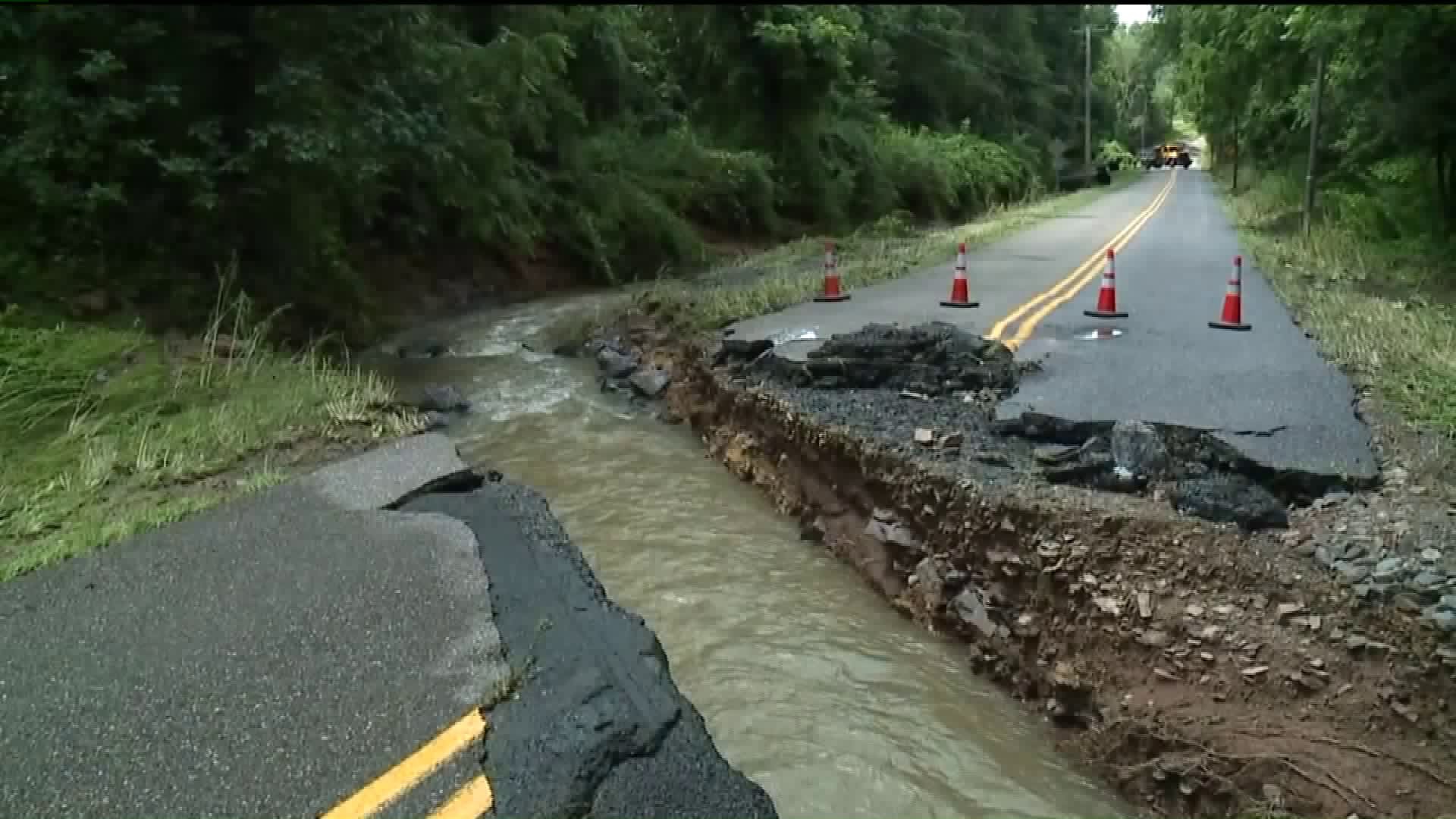 Roads, Bridges Damaged by Flood Waters
