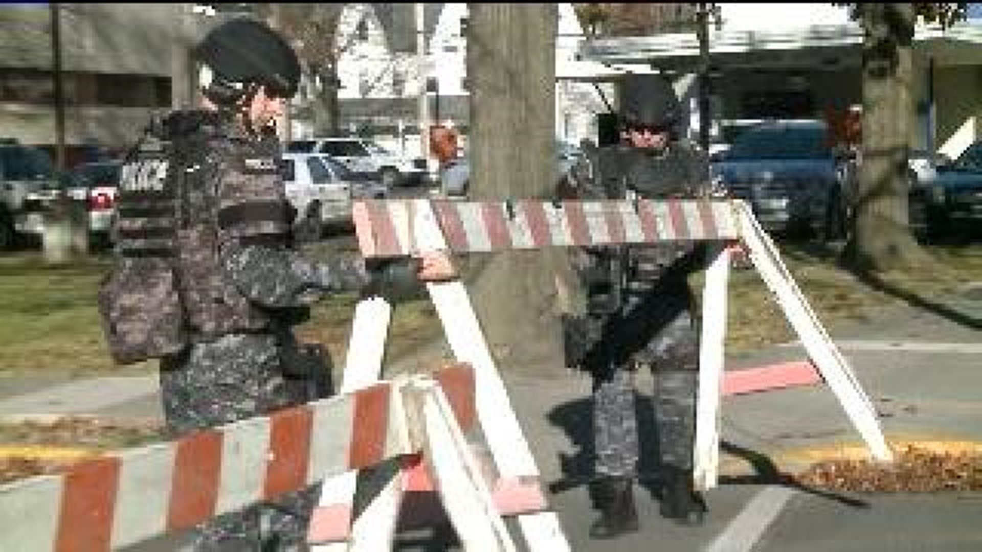 Security on High Alert in Stroudsburg for Hearing