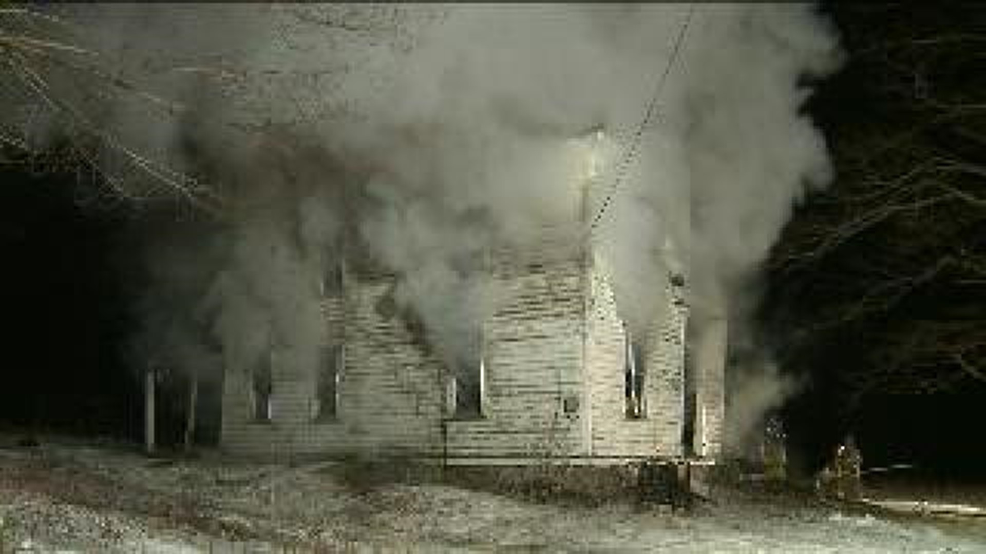 Home Destroyed by Flames