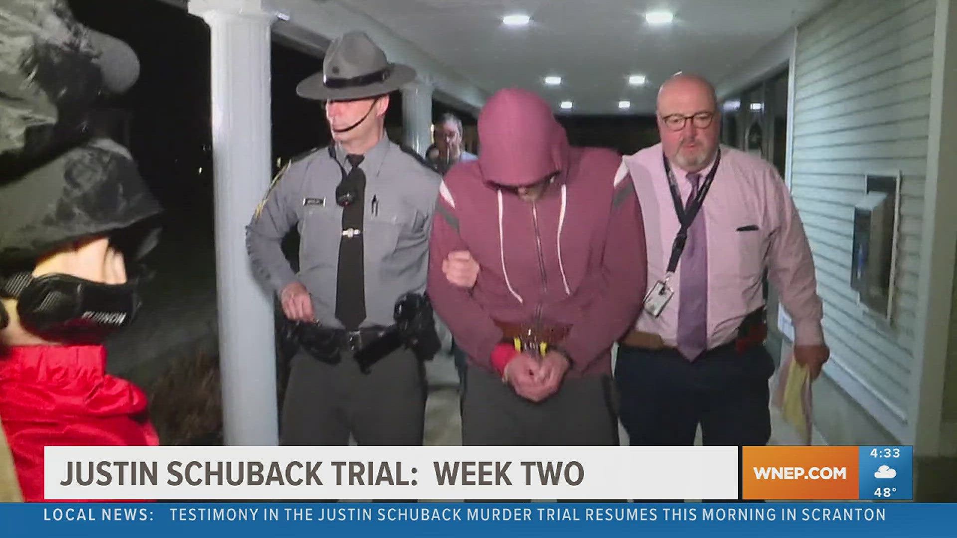 Justin Schuback is accused of the January 2017 murder of Old Forge bar owner Robert Baron. Newswatch 16's Andy Palumbo looks at the first week of testimony.