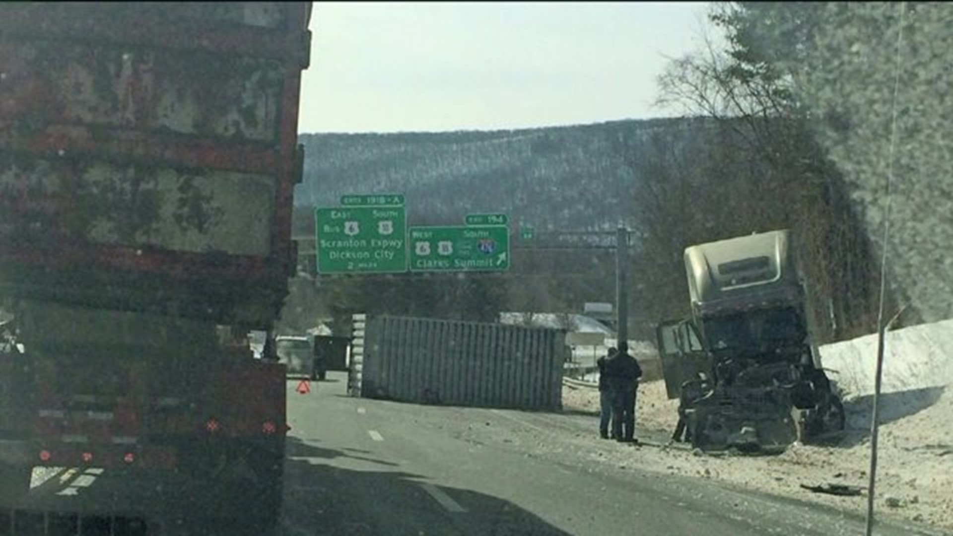 I-81 Cleared After Rig Wreck