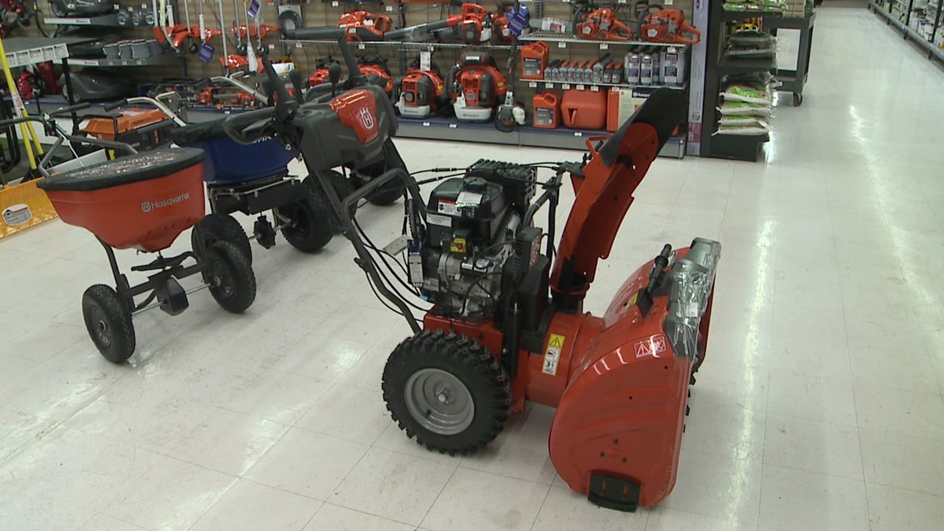 With the possibility of more than a foot of snow over the next few days, hardware stores were bustling with shoppers getting prepared.