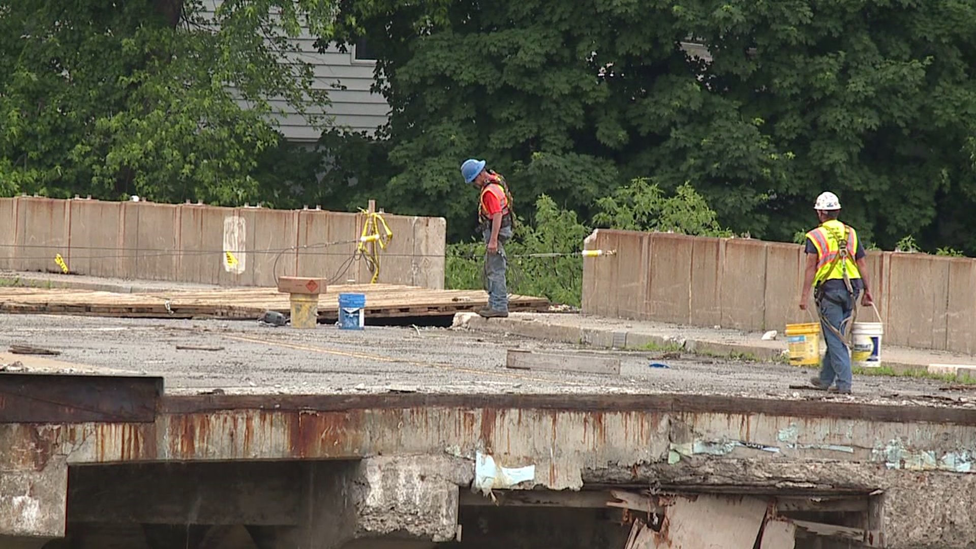 Remainder of Old Harrison Avenue Bridge Scheduled for Demolition Tuesday Morning