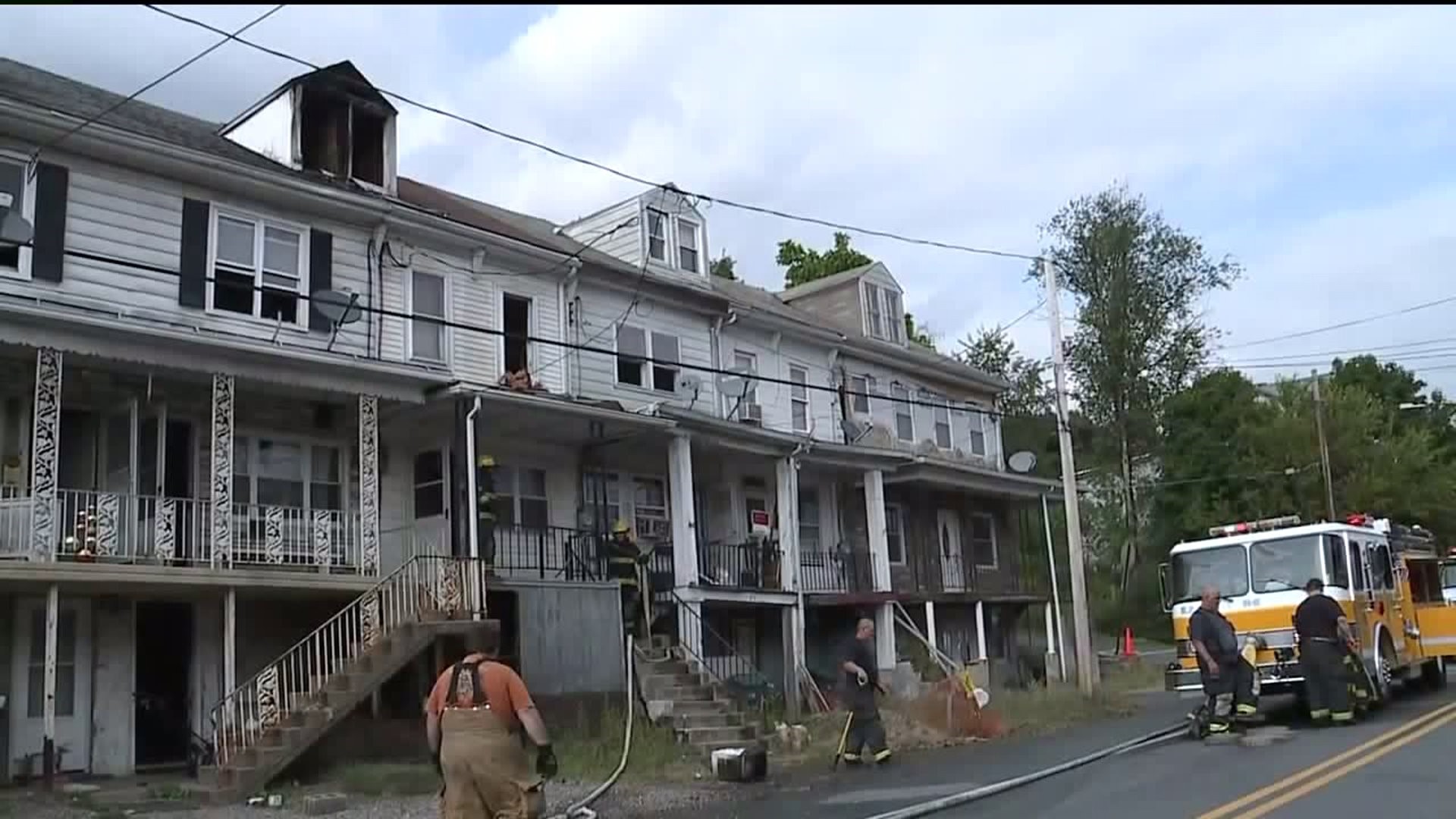 Fire Damages Row Homes in Schuylkill County