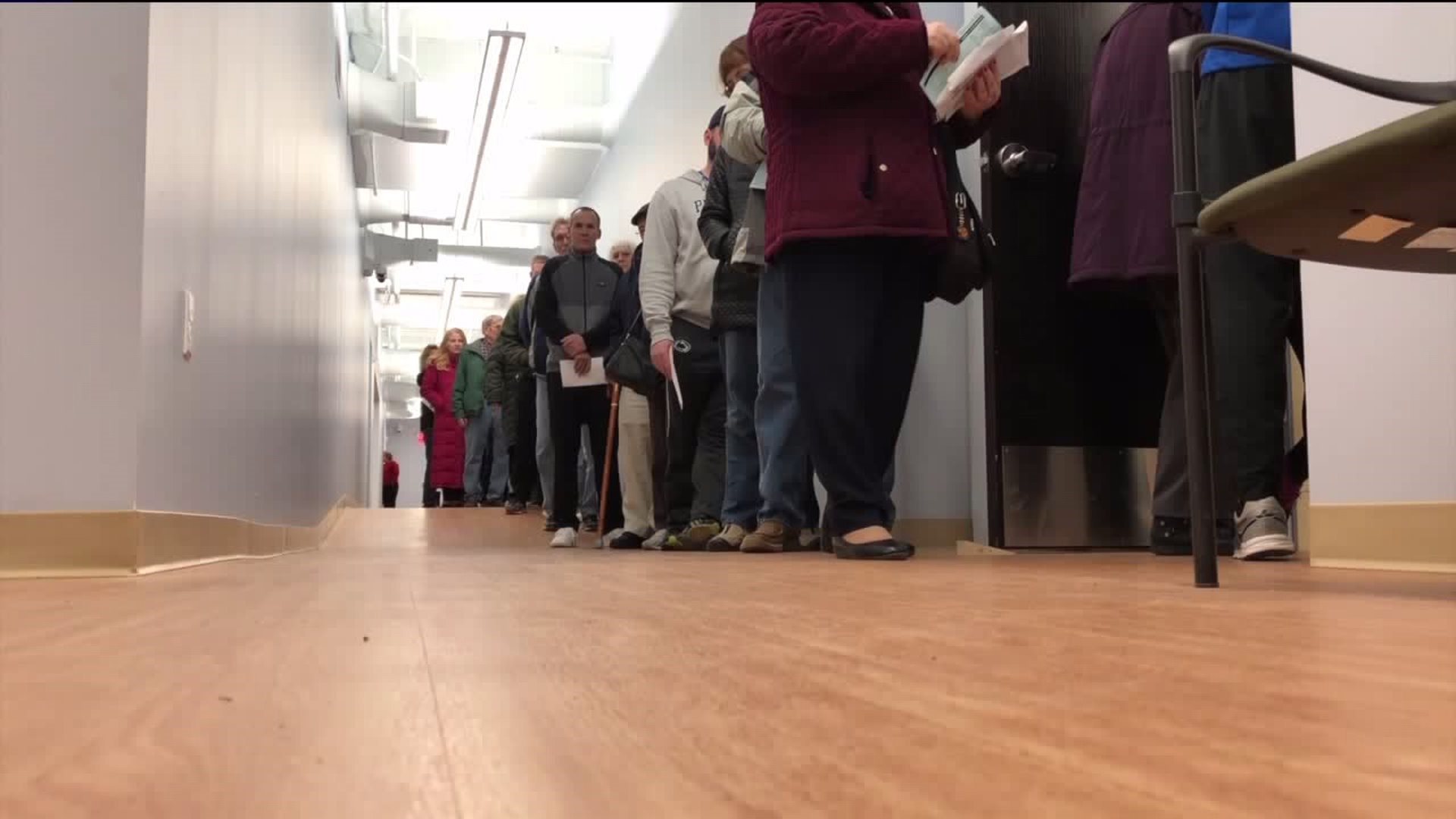 Long Lines at Tax Office in Scranton