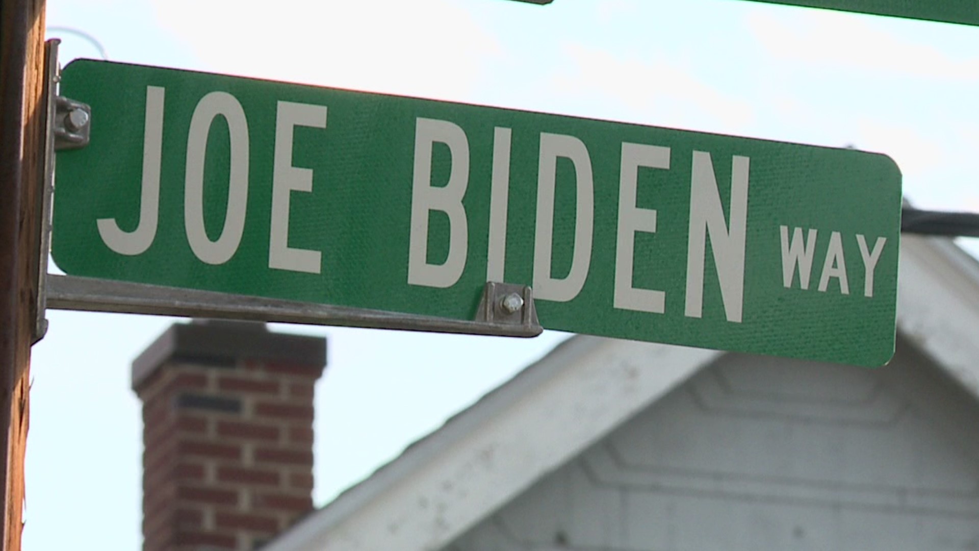 A special unveiling took place Friday for Scranton native and President-elect Joe Biden right in front of his childhood home.