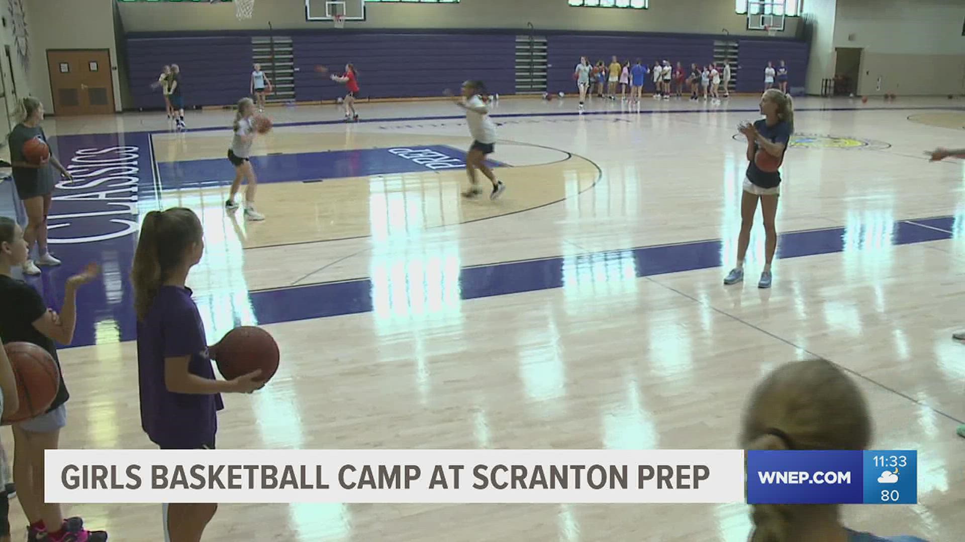76 campers will learn new basketball skills all week long in Scranton
