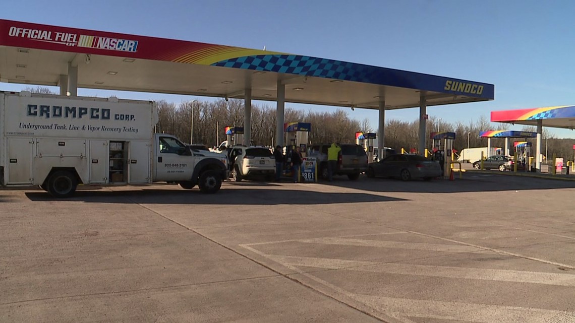 Limited Gas Options at Turnpike Rest Area