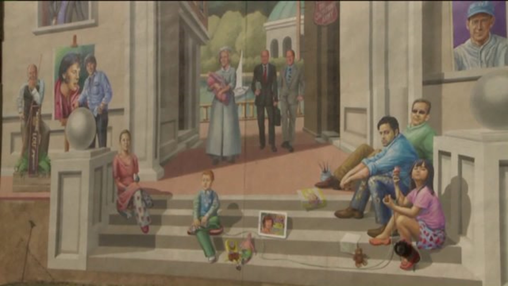Mural Featuring Pittston History Finally on Display