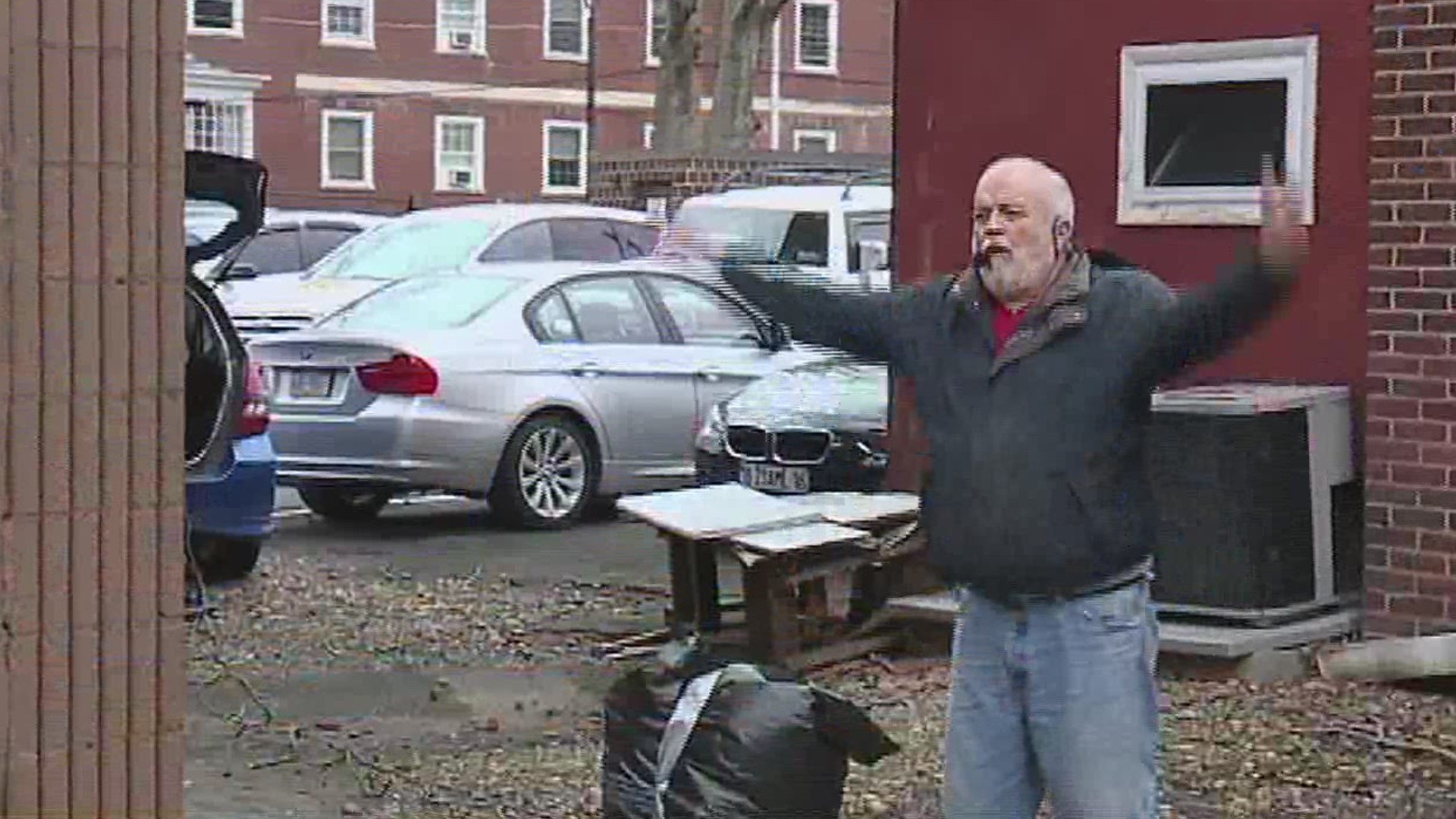 A retired DJ played music to an apartment complex.