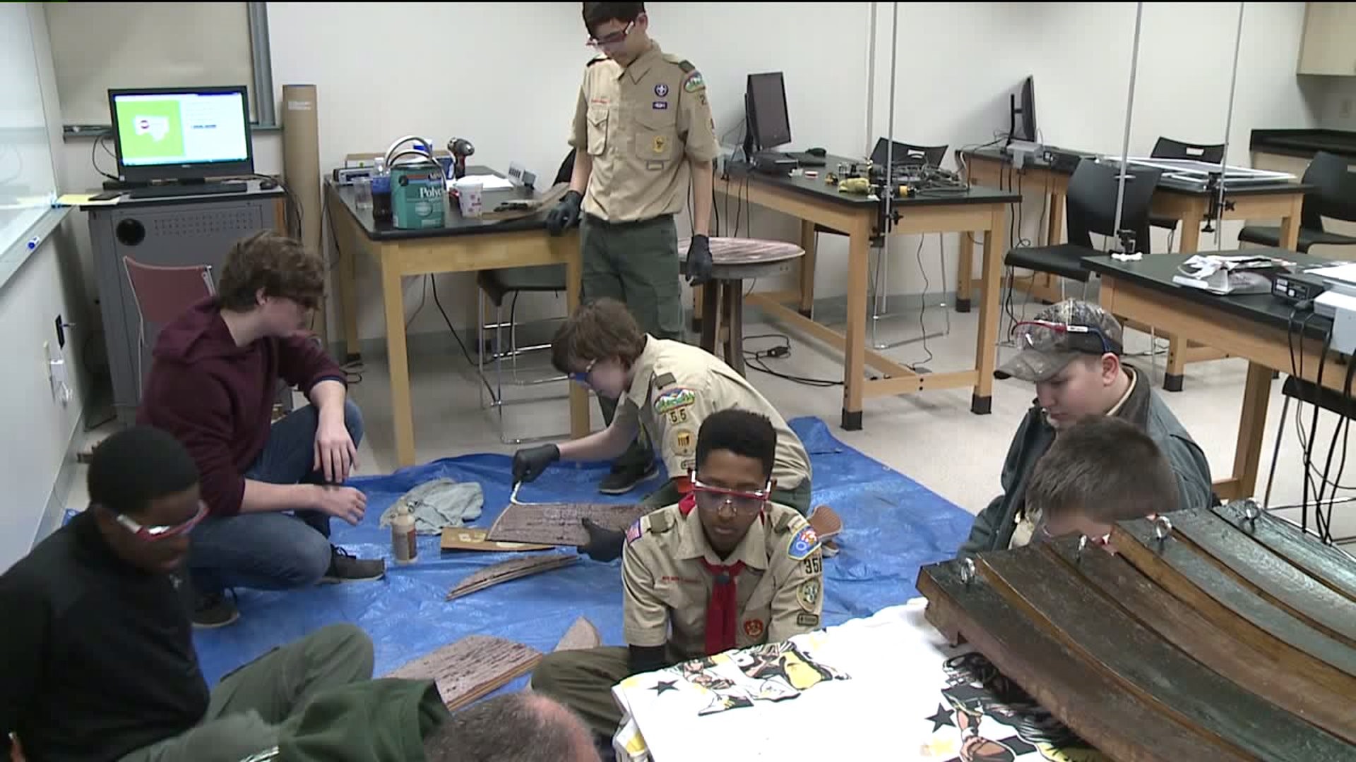 Boy Scouts Earn Merit Badges at King`s College