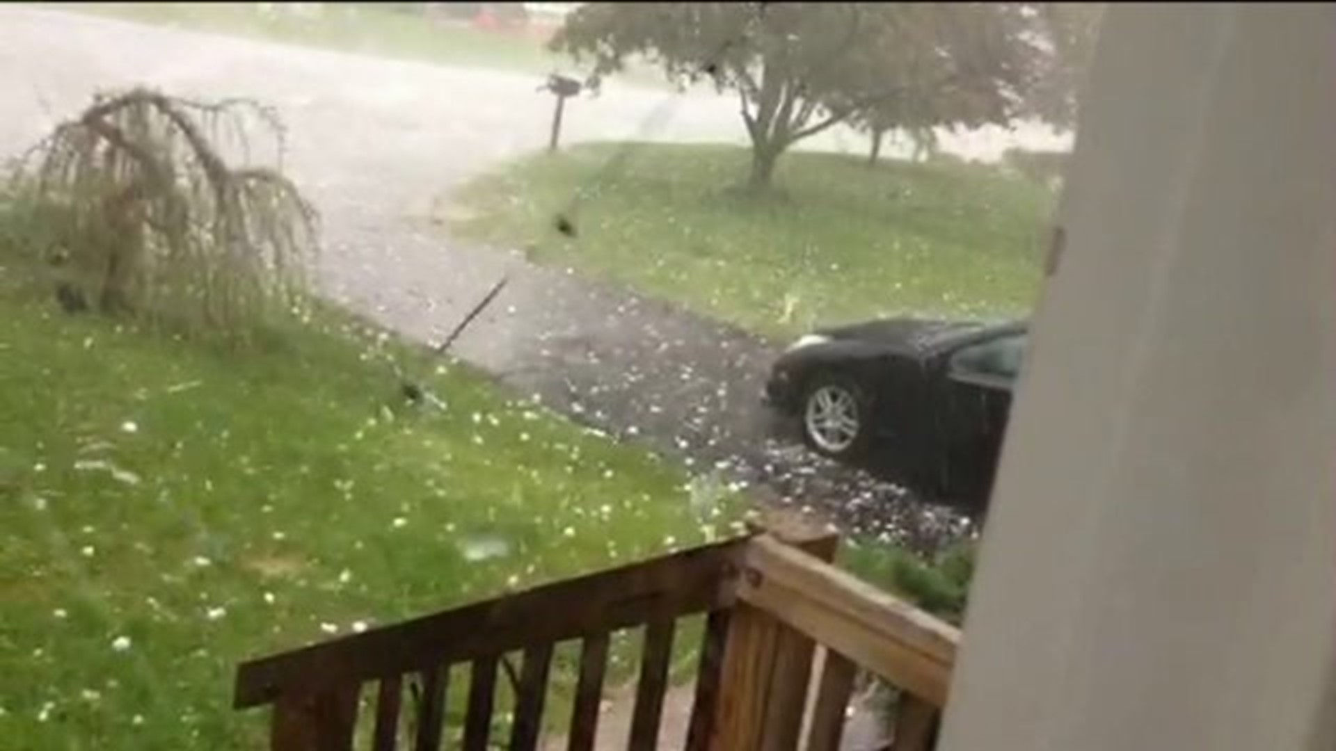 Hail Hits Montour County Hard