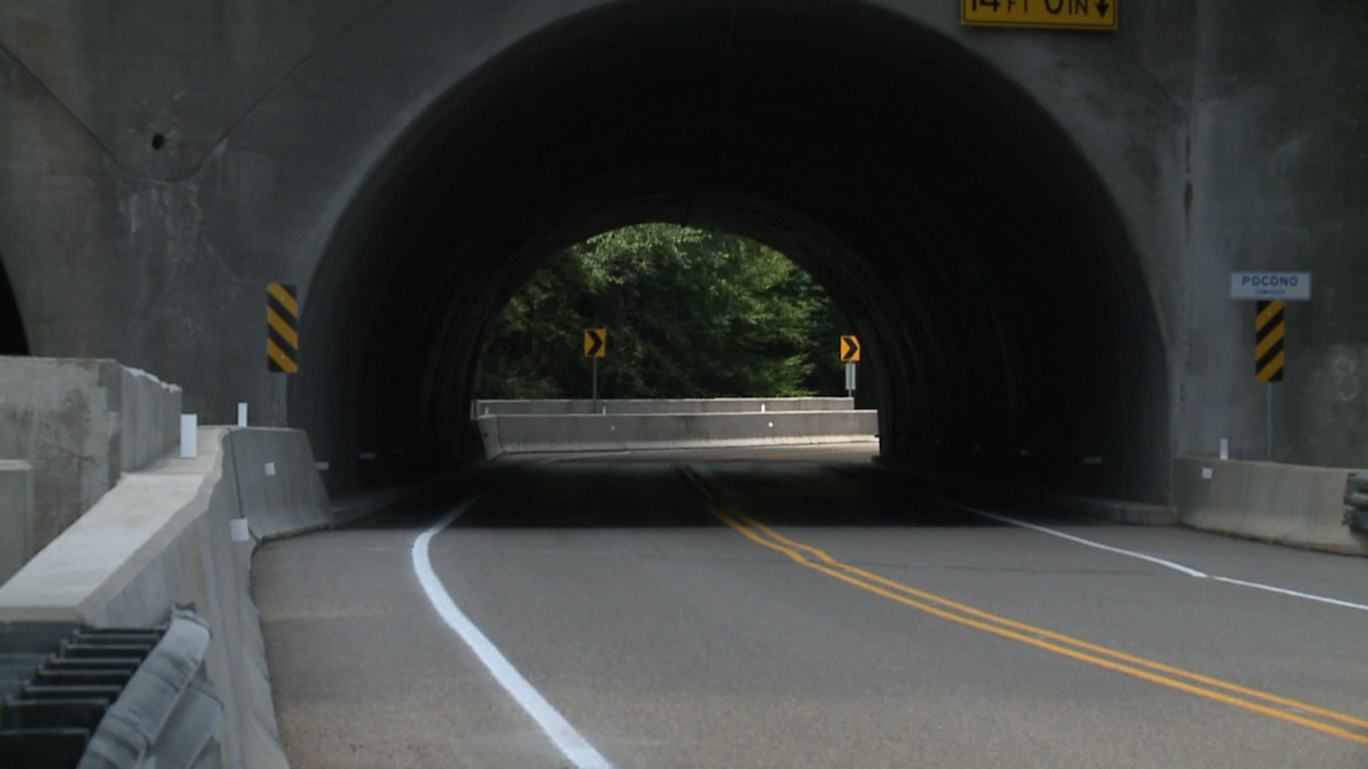 A stretch of route 191 including the Stites Tunnel near Mount Pocono re-opened Friday.