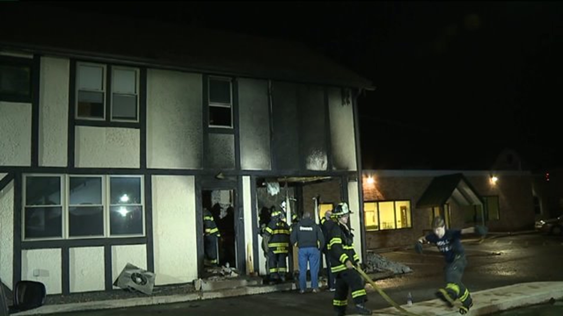 Fire Damages Apartment Building in Nanticoke