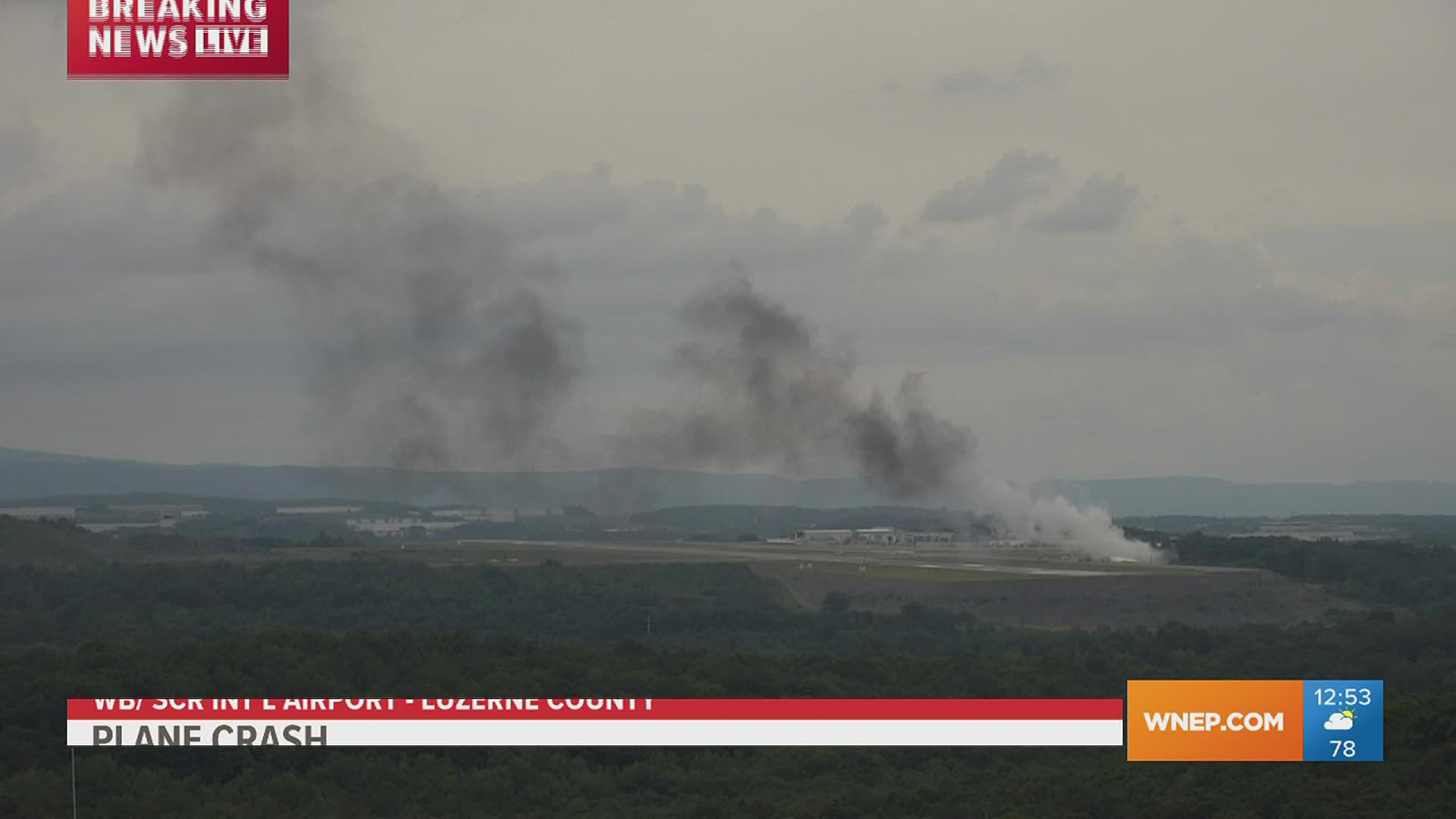 Plane crash reported at Wilkes-Barre/Scranton International Airport