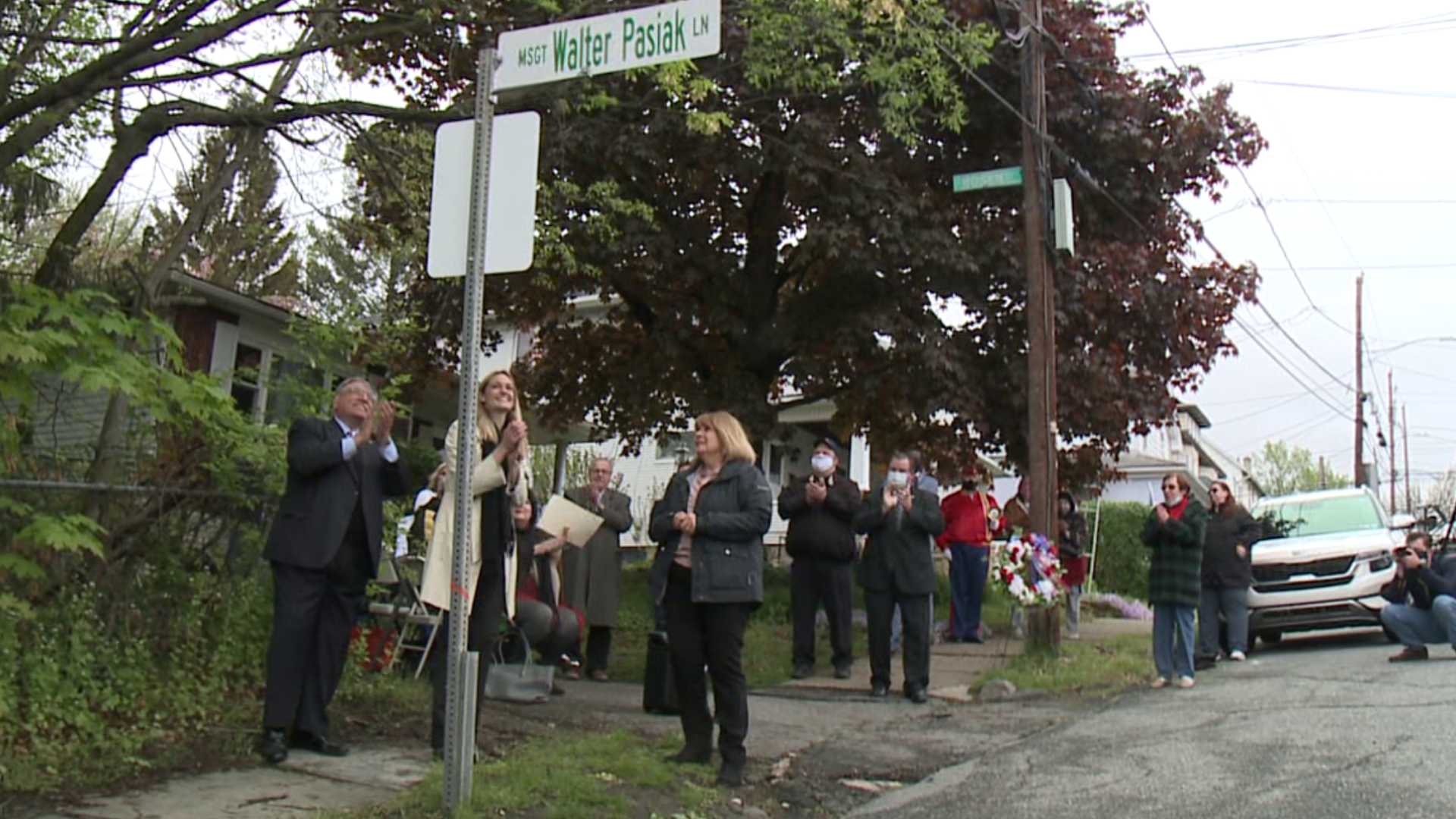 The street was dedicated on Saturday afternoon