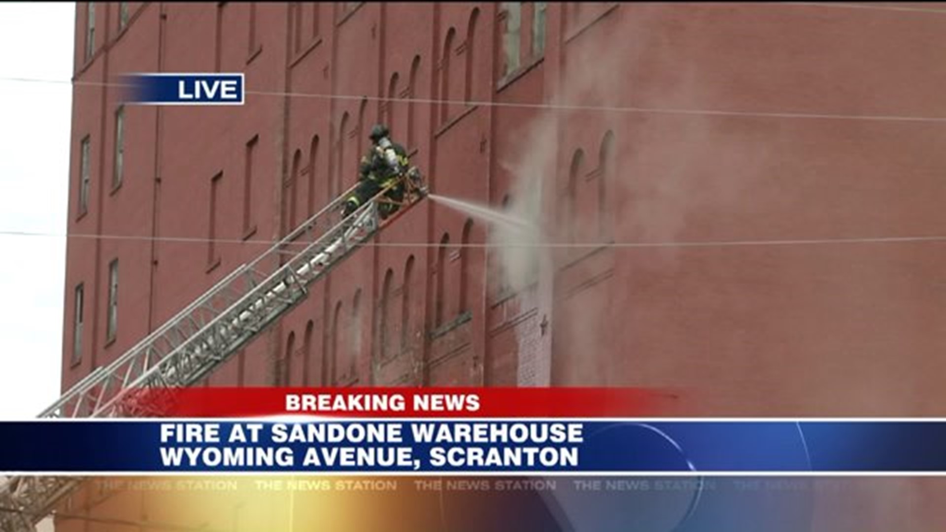 Fire at Tire Warehouse in Scranton