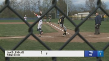 Lake-Lehman remained unbeaten with a 6-5 win over Nanticoke in HS baseball.