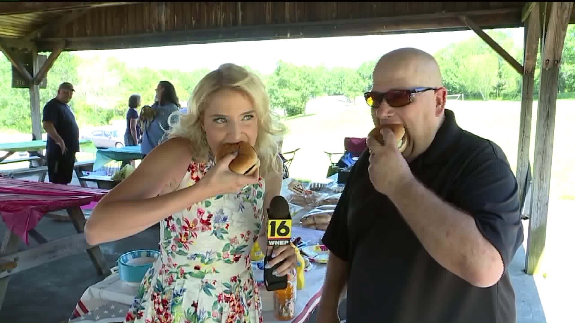 Reporter Crashes BBQs with just a Plastic Fork and Microphone