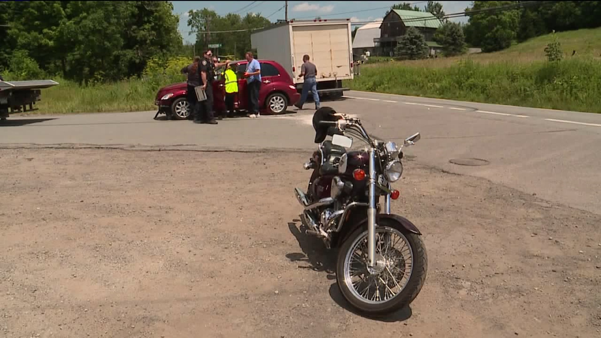 Motorcycle Rider Sent to the Hospital After Crash