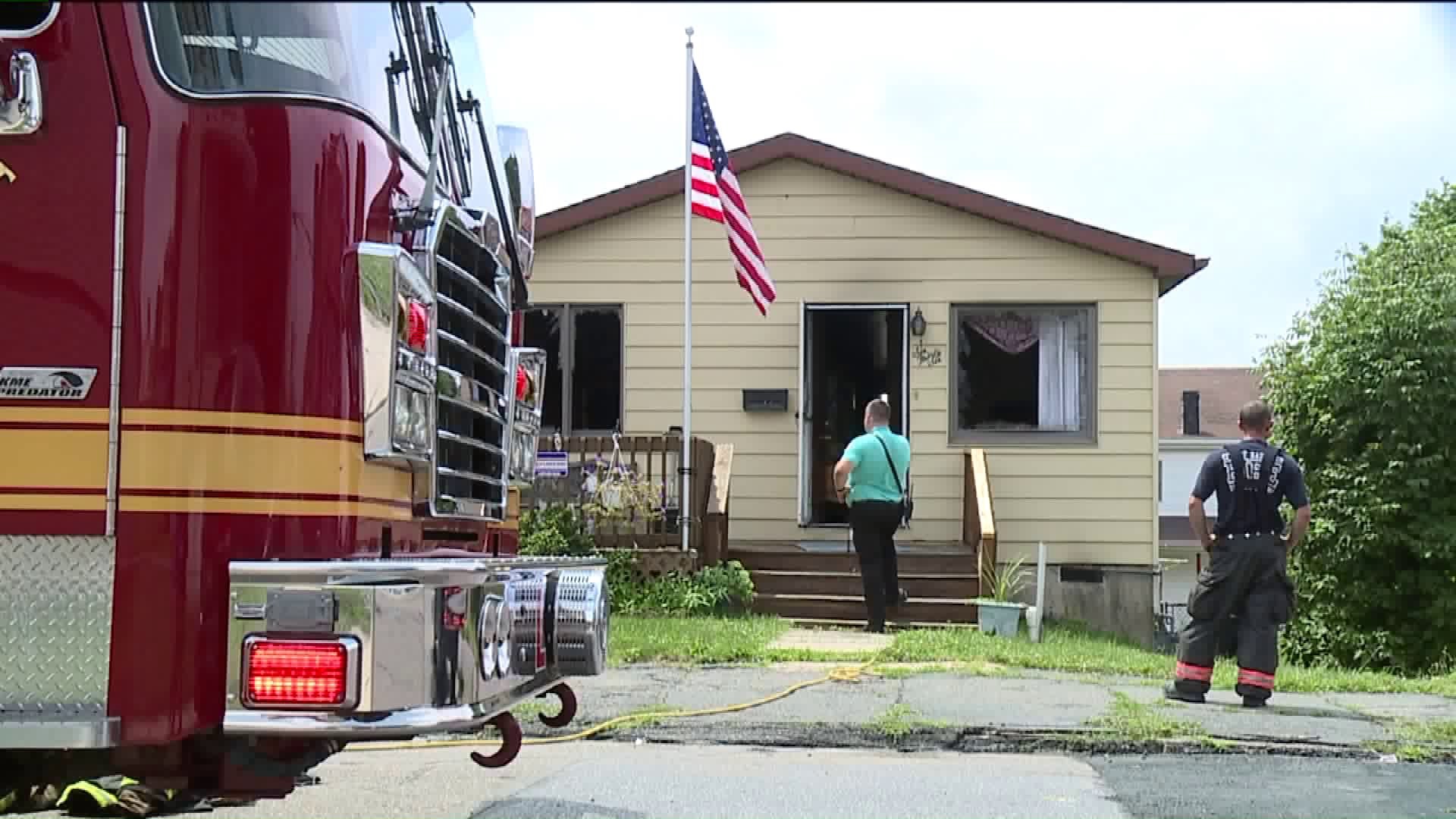 Fire Damages Home in Hazleton
