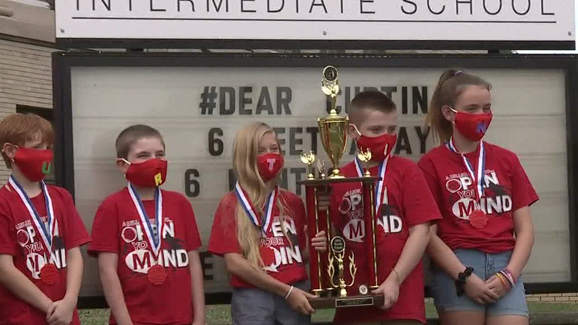 A team of 4th and 5th graders from Curtin Intermediate School were honored for their achievement.